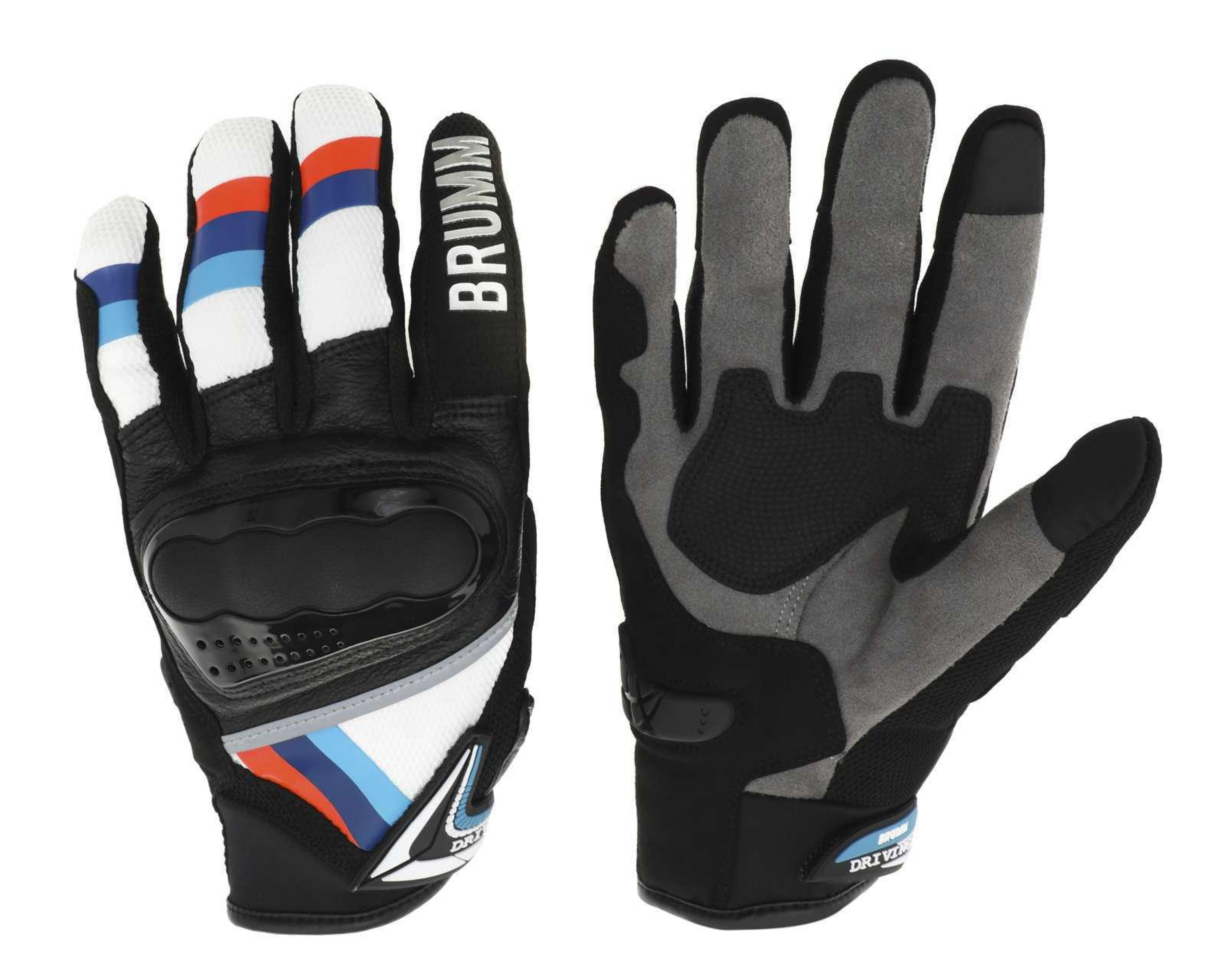 Foto 2 pulgar | Guantes para Motociclista Brumm Negro Grandes