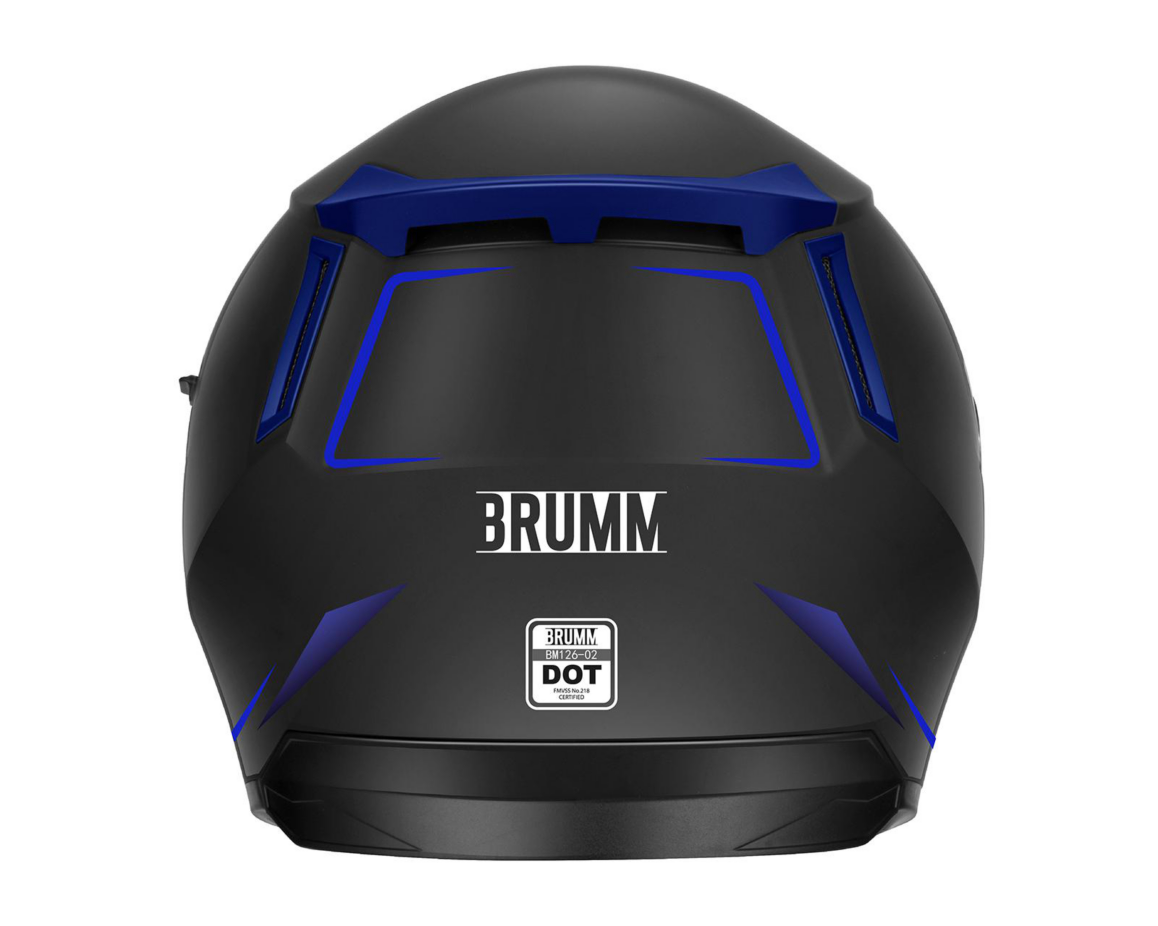 Foto 3 | Casco para Motociclista Brumm Grande Negro con Doble Visor