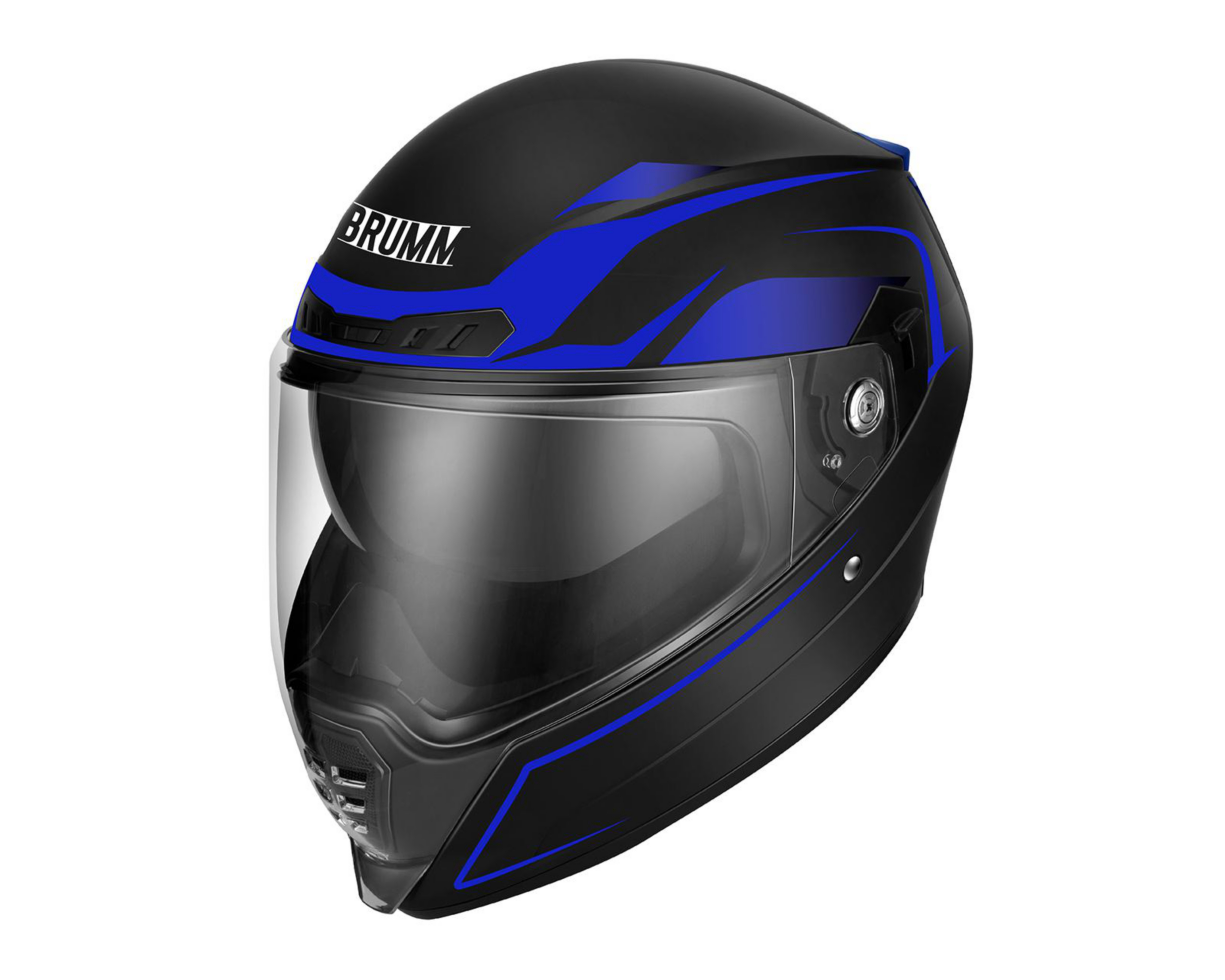Casco para Motociclista Brumm Mediano Negro con Doble Visor $899
