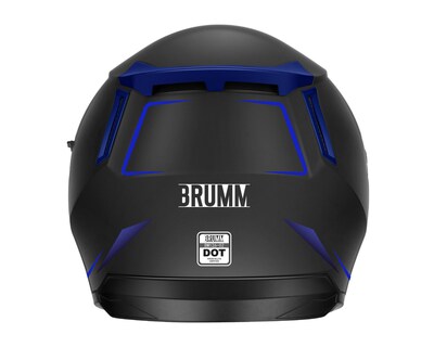 Foto 3 | Casco para Motociclista Brumm Mediano Negro con Doble Visor