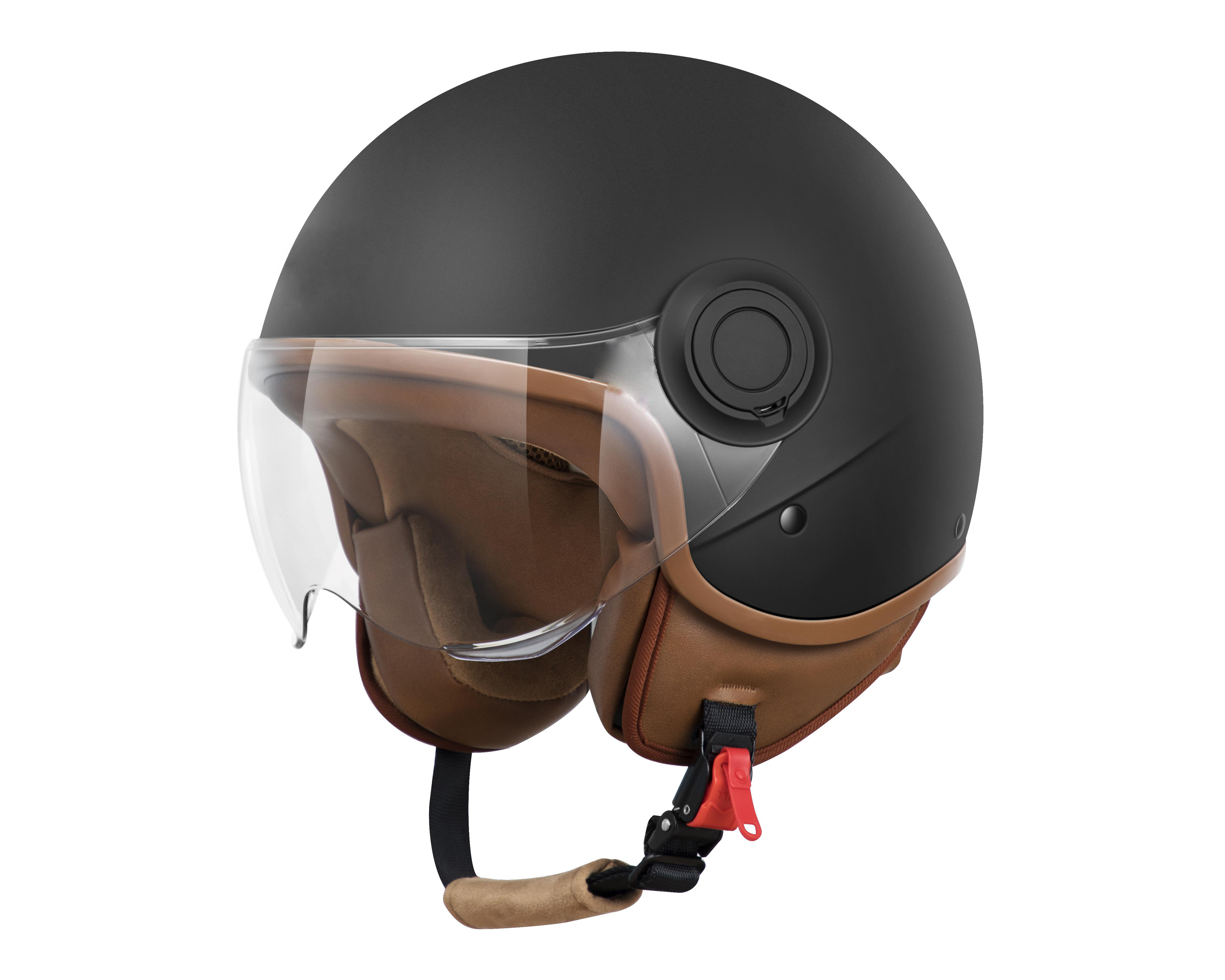 Casco para Motociclista Brumm Extragrande Negro