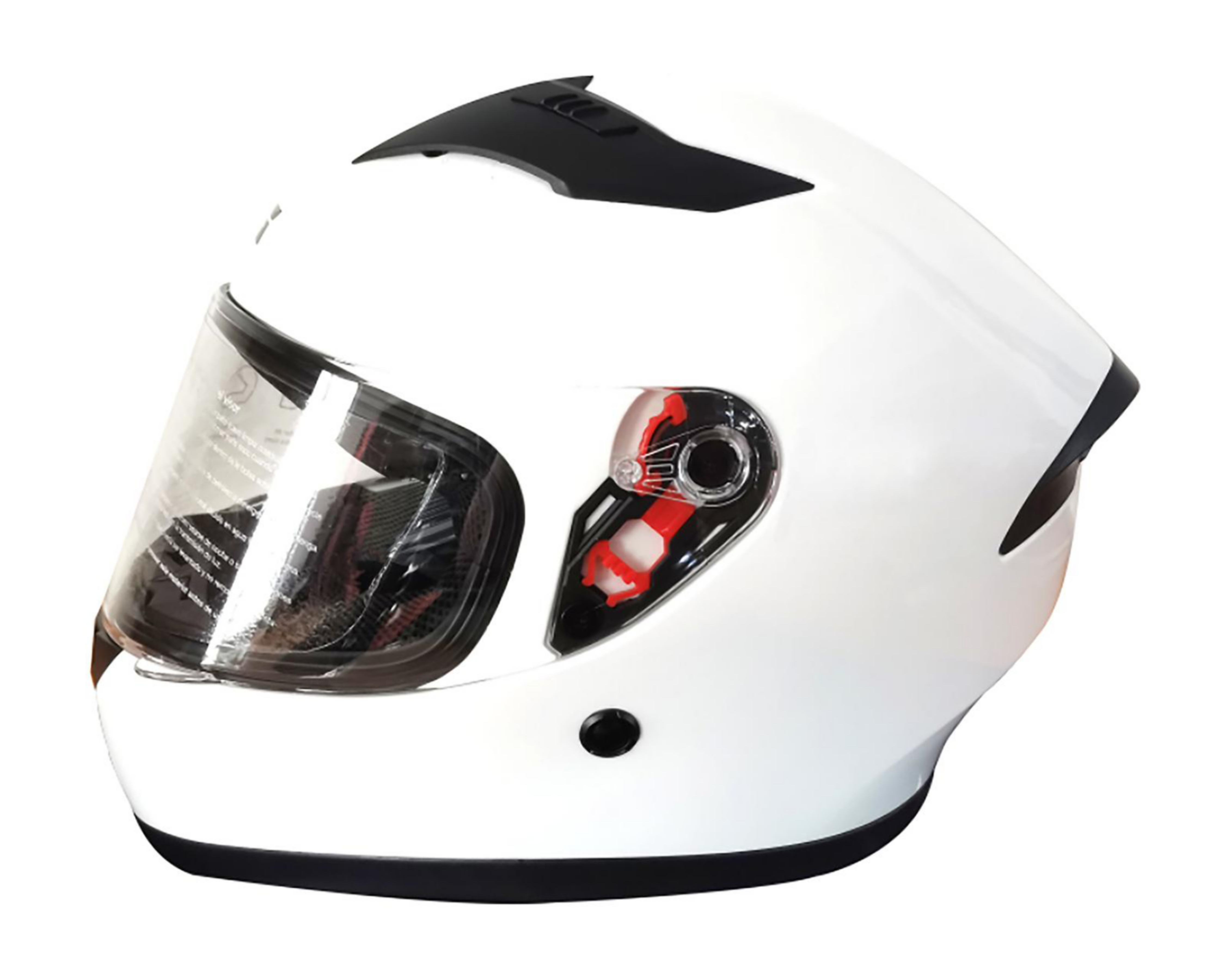 Foto 2 pulgar | Casco para Motociclista Sleek Extragrande Blanco Cerrado