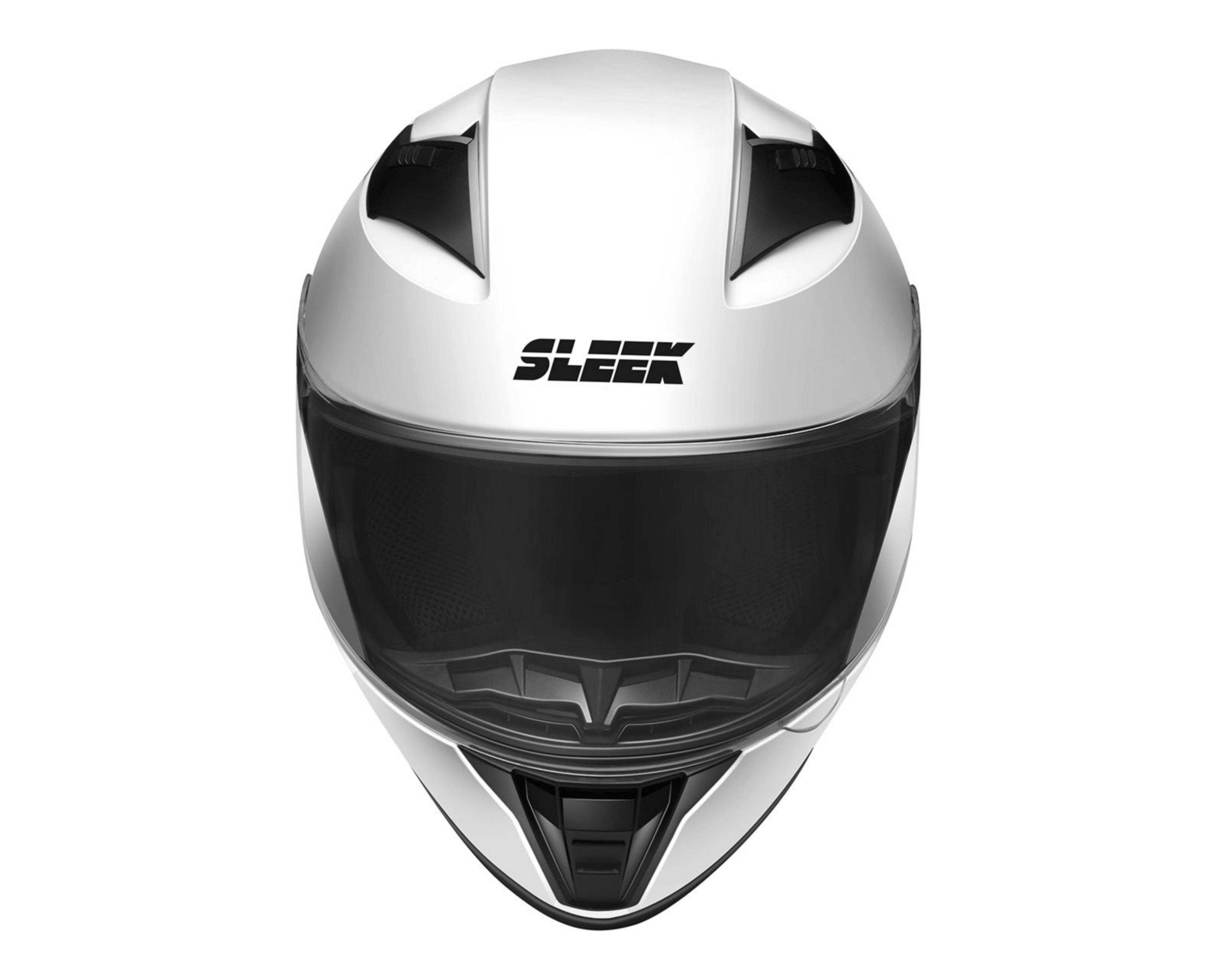 Foto 4 pulgar | Casco para Motociclista Sleek Extragrande Blanco Cerrado