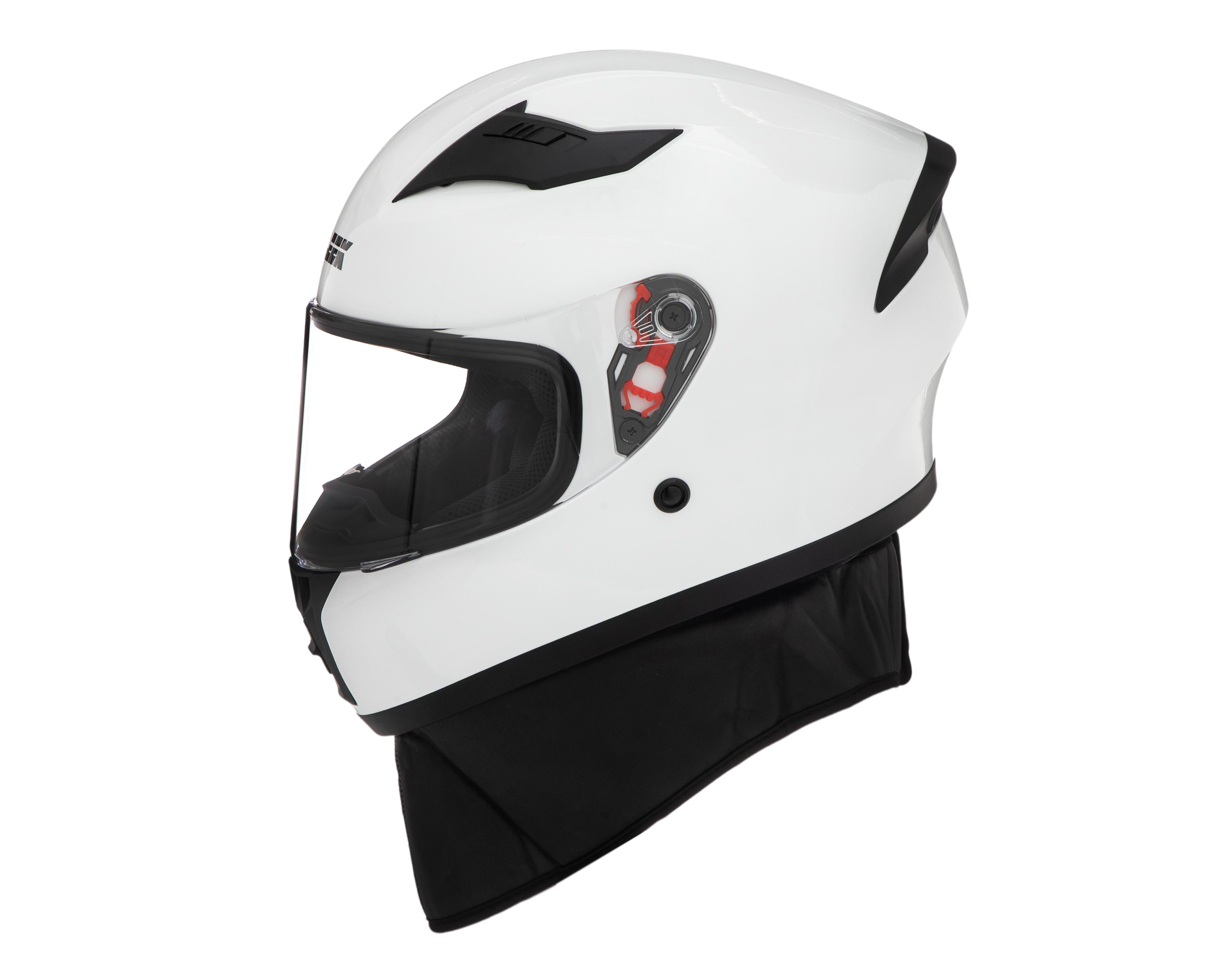 Foto 2 | Casco para Motociclista Sleek Mediano Blanco