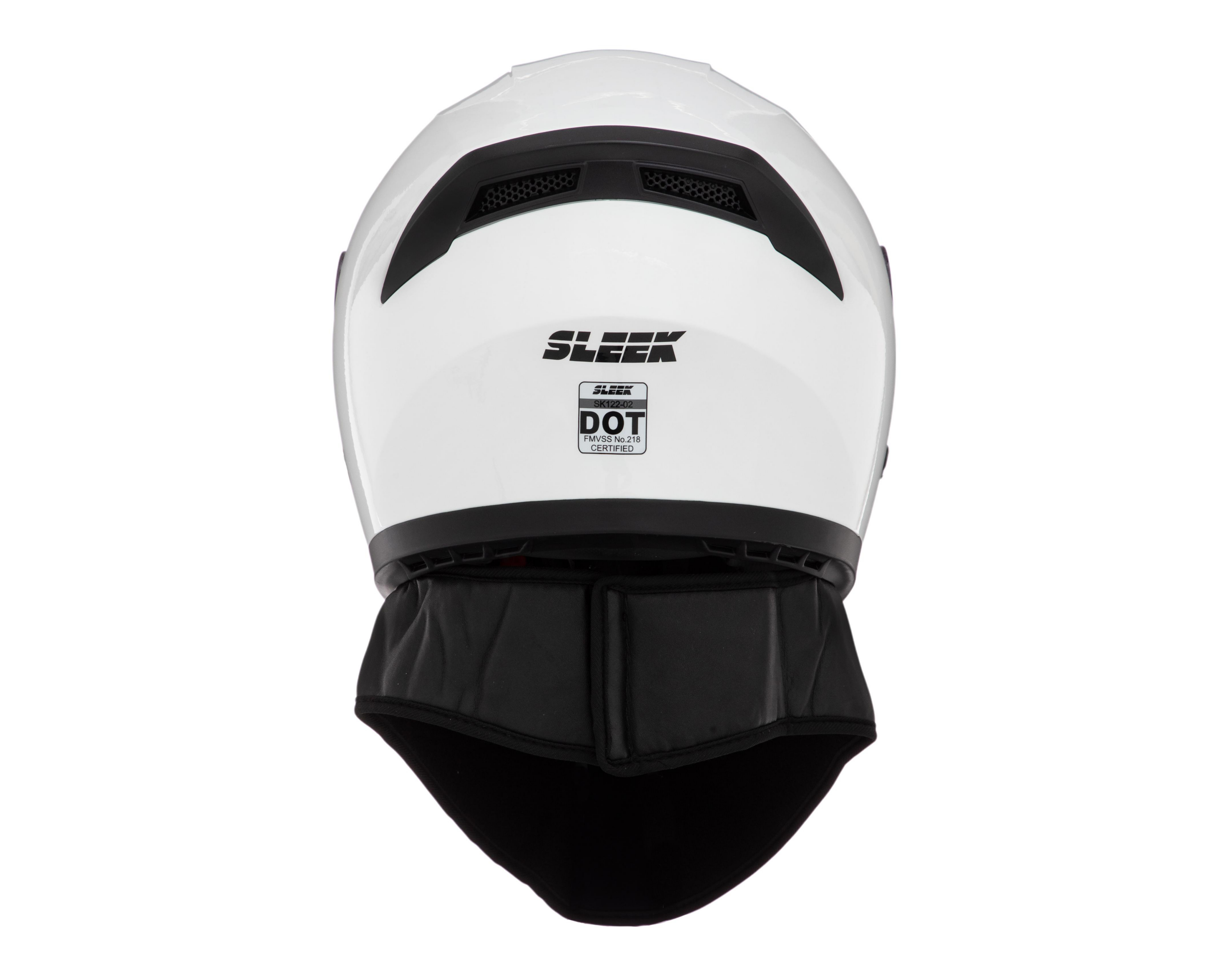 Foto 5 pulgar | Casco para Motociclista Sleek Mediano Blanco