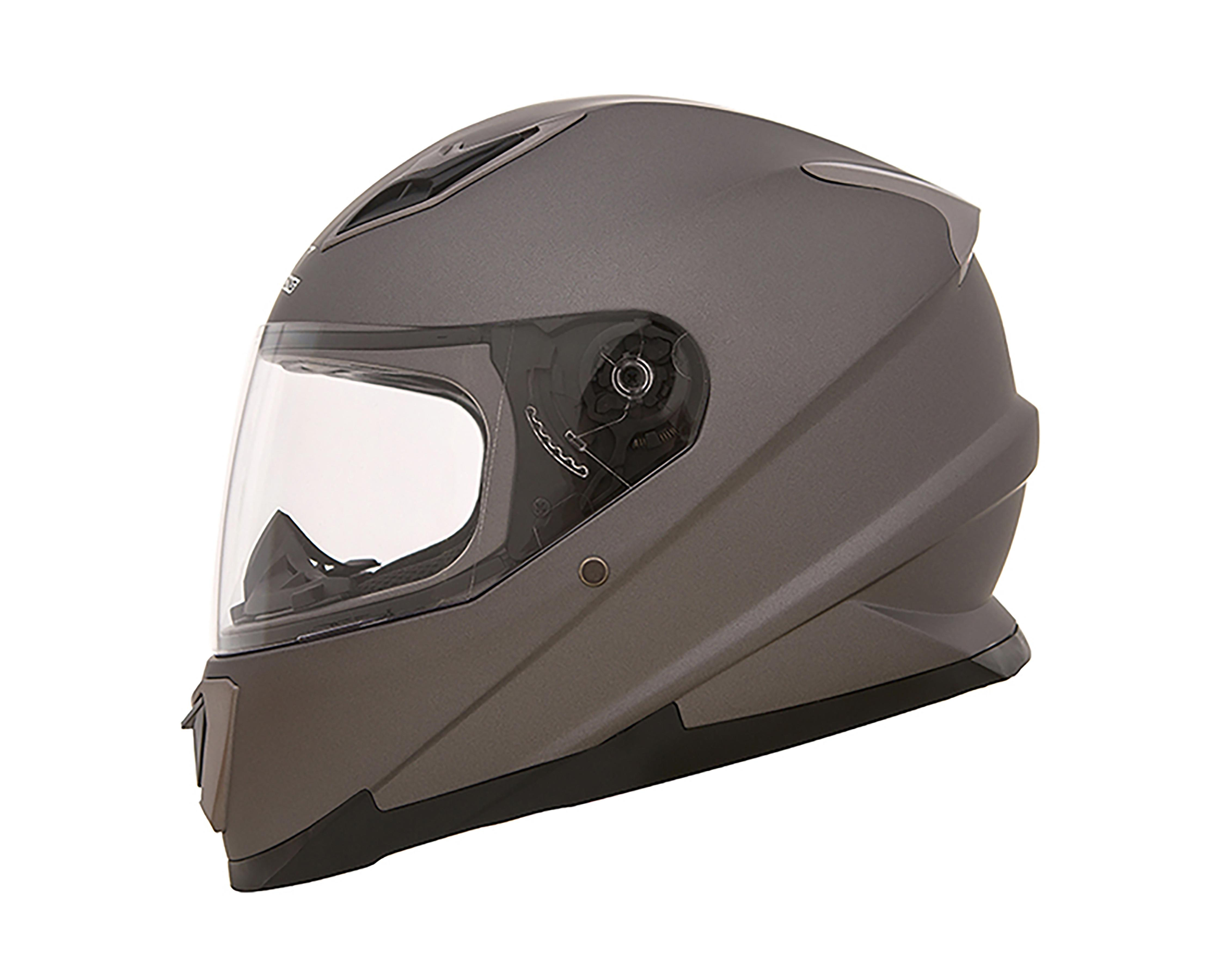 Foto 4 | Casco para Motociclista Iron Racing Mediano con Certificación DOT Gris