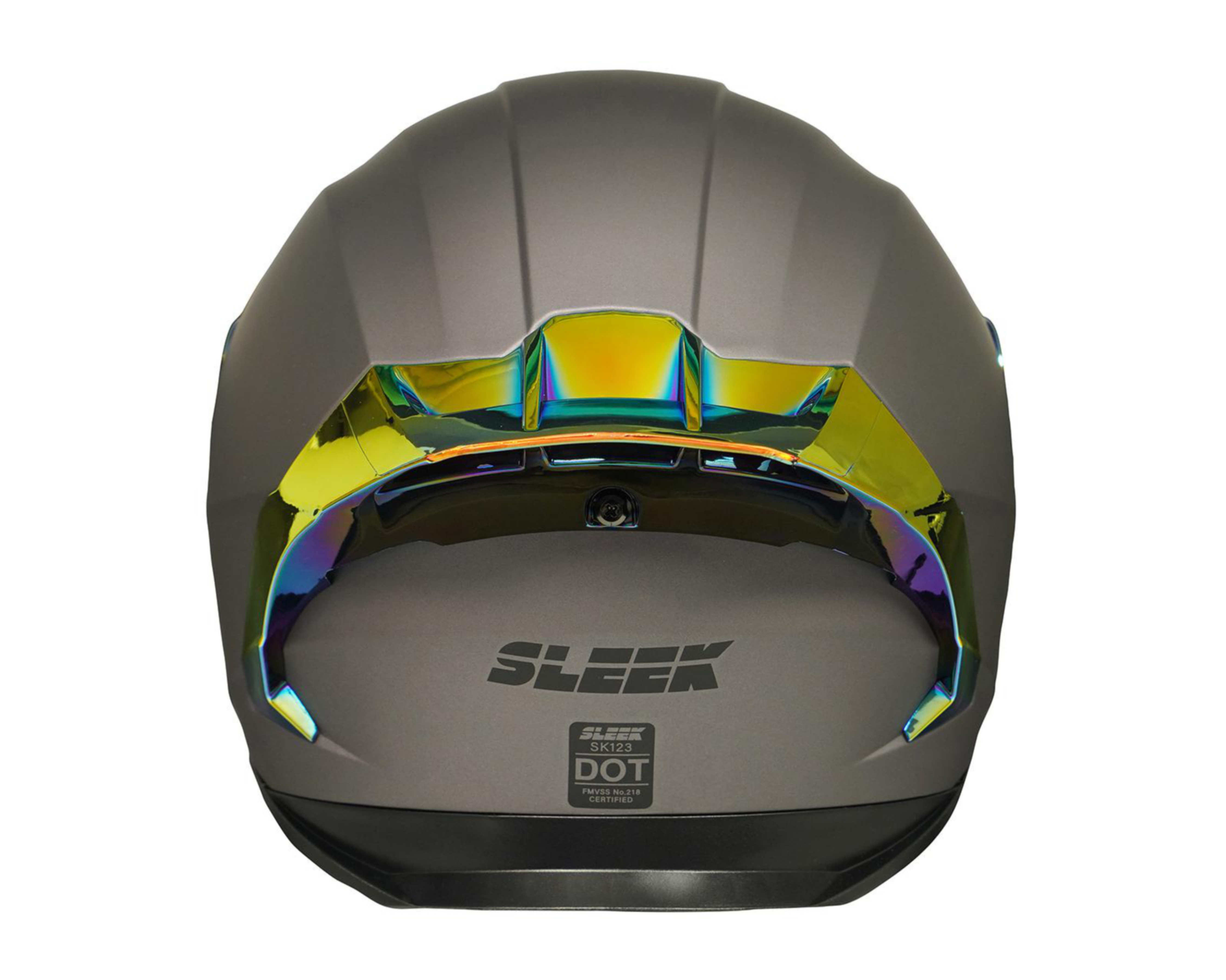 Foto 5 pulgar | Casco para Motociclista Sleek Extra Grande Negro con Doble Visor