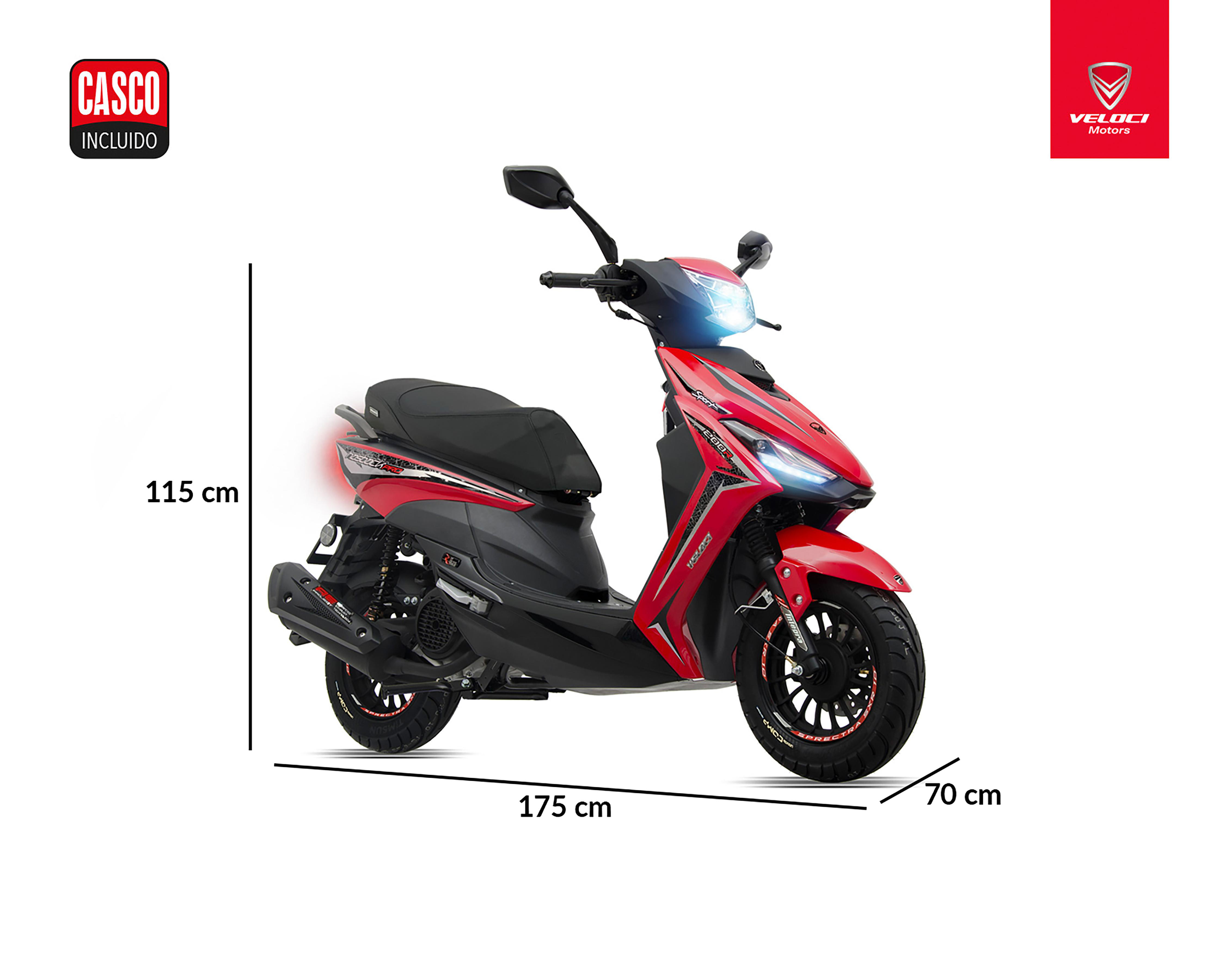 Foto 9 pulgar | Motocicleta Veloci Hasback Sport 200 cc 2024