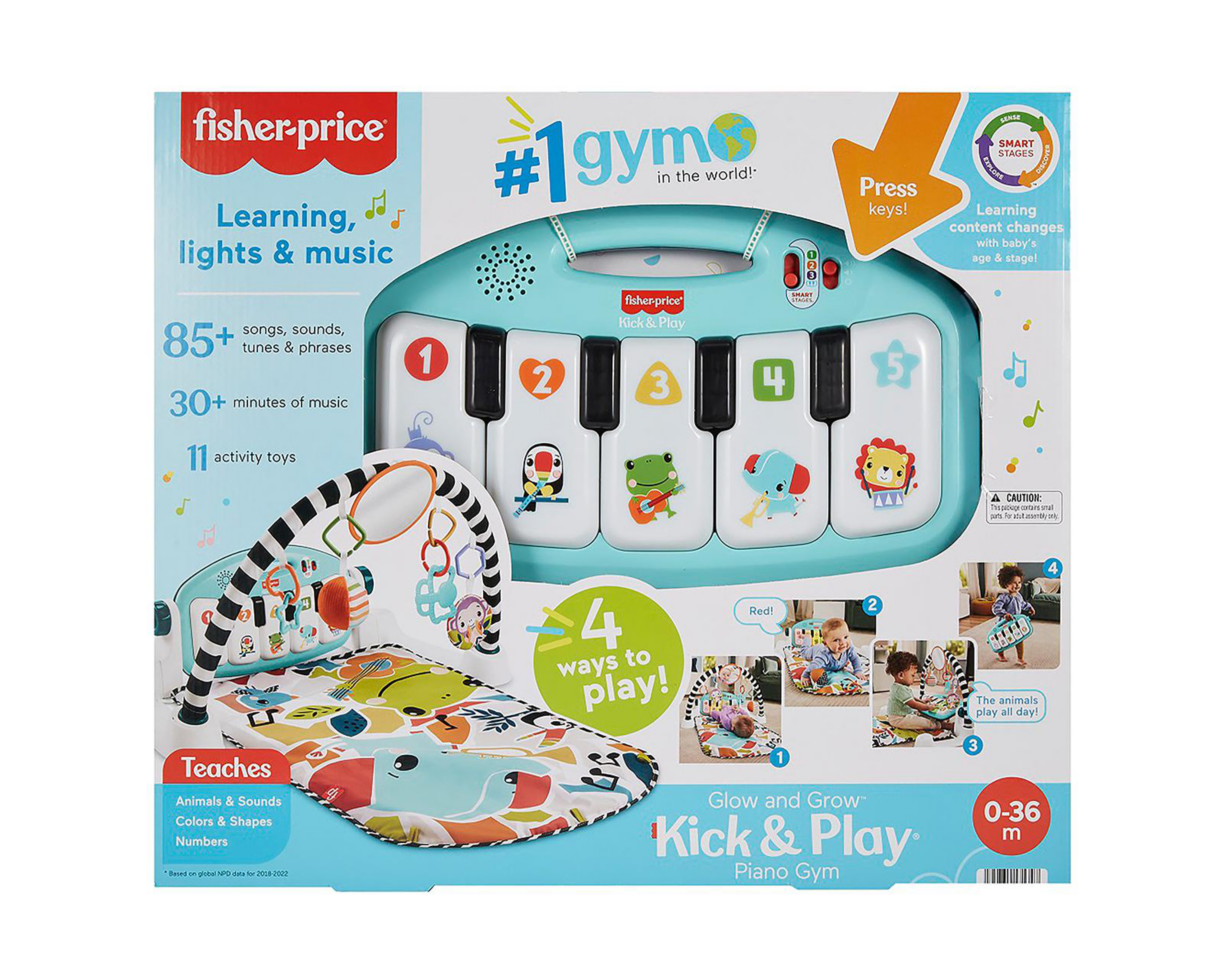 Foto 7 pulgar | Gimnasio para Bebé Fisher Price Kick and Play