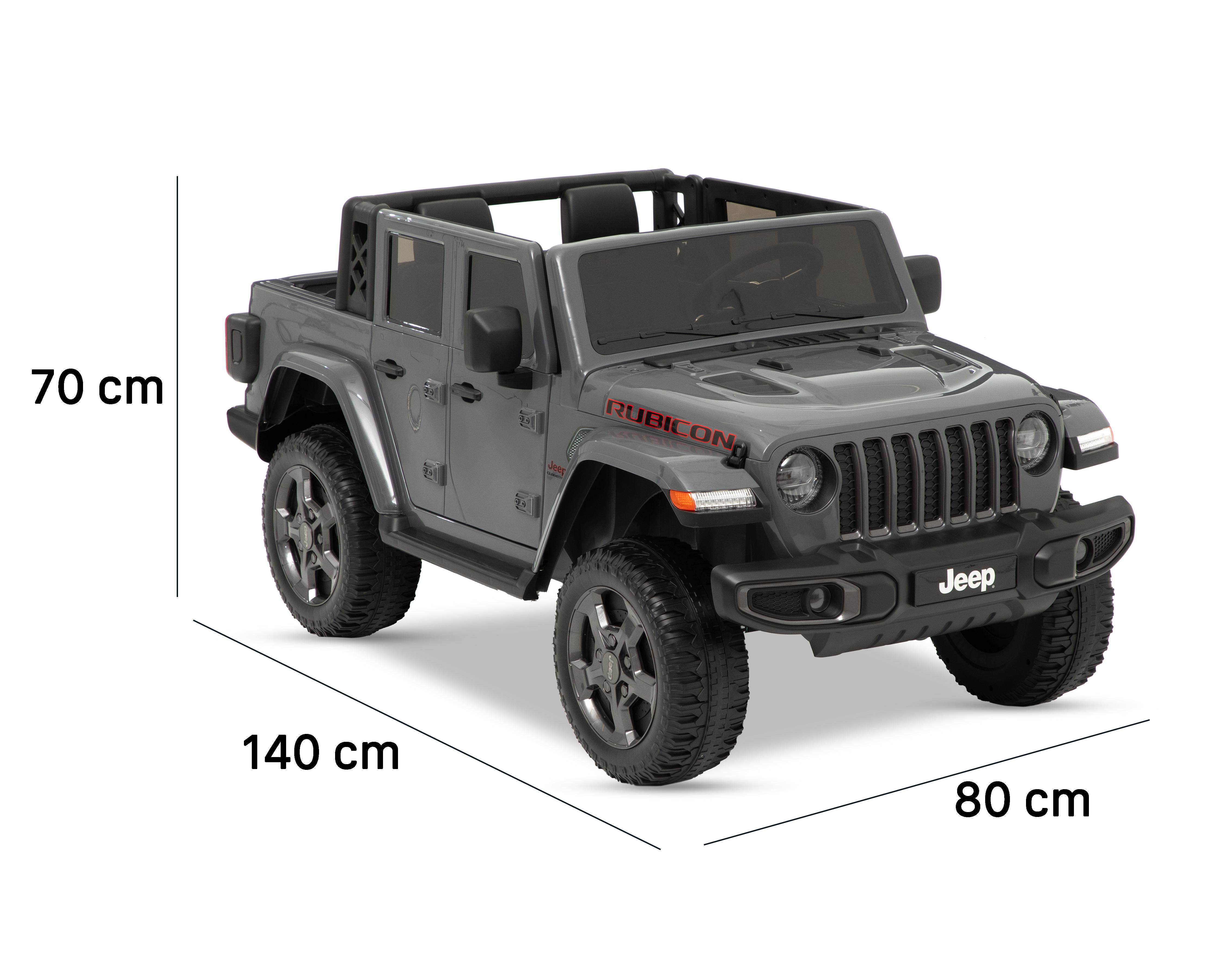 Foto 8 pulgar | Montable Eléctrico Ironmax Jeep Gladiator Rubicon Gris