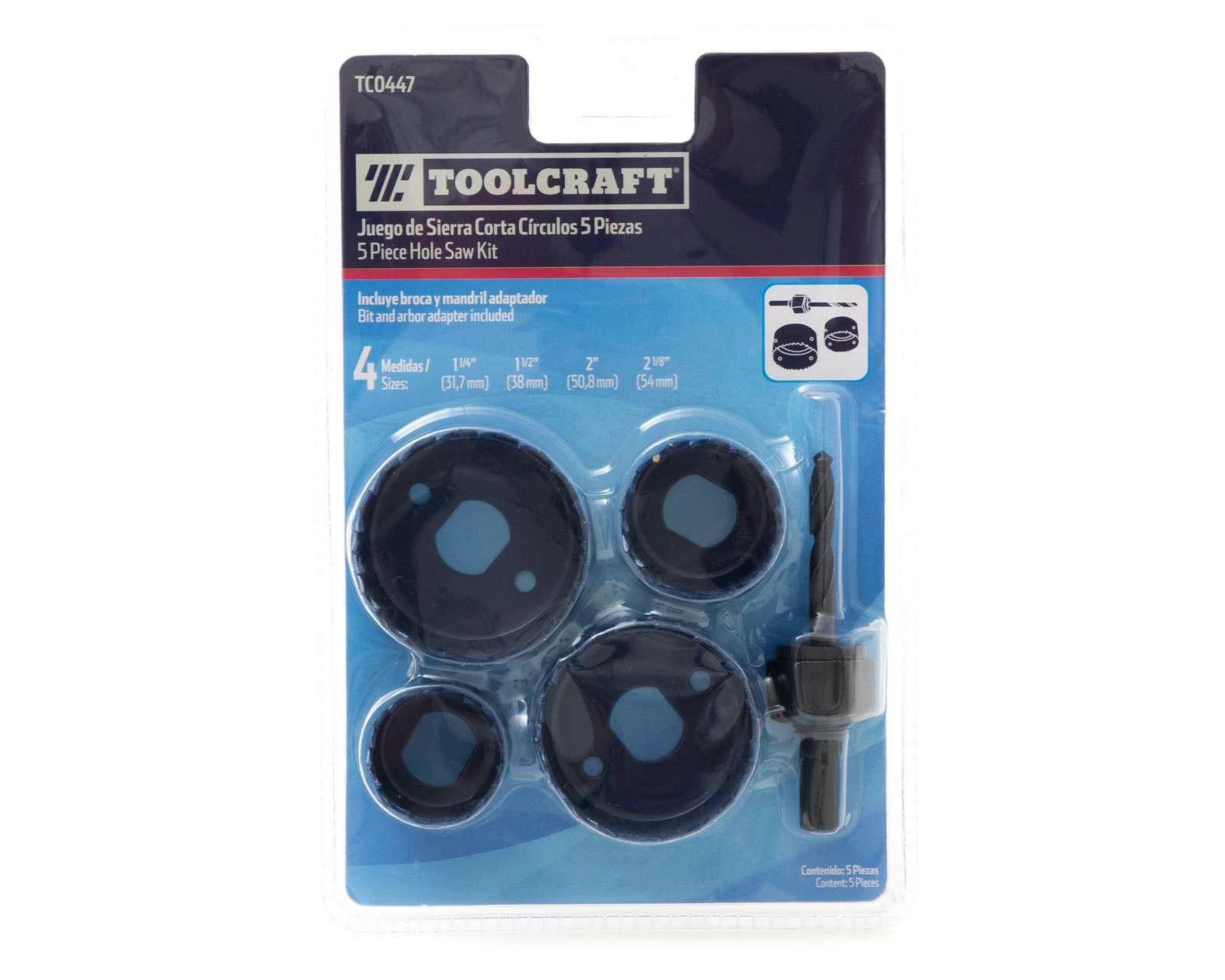 Foto 5 | Kit de Herramientas Toolcraft 8 Piezas