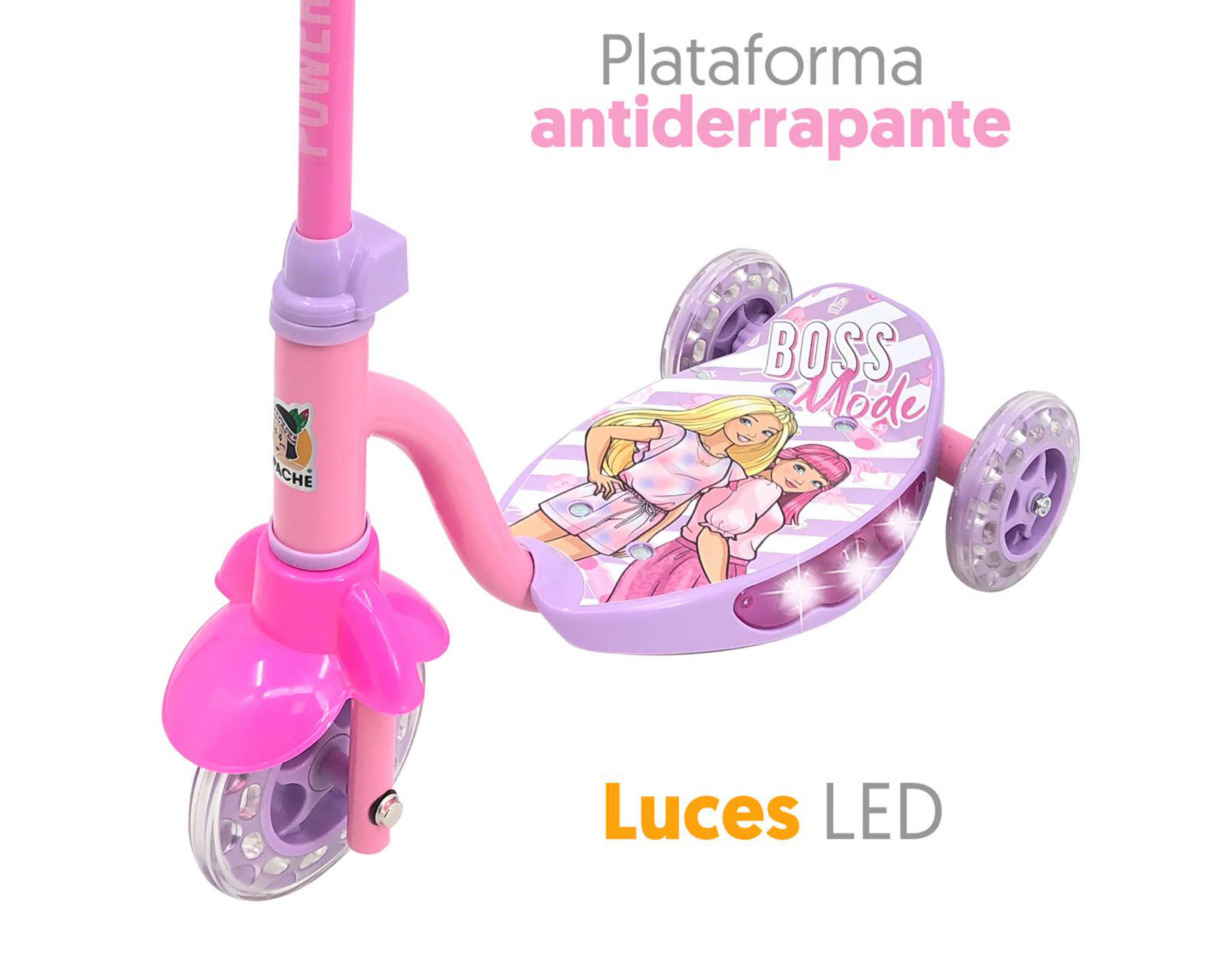 Foto 5 | Scooter para Niña Apache Barbie con Luces