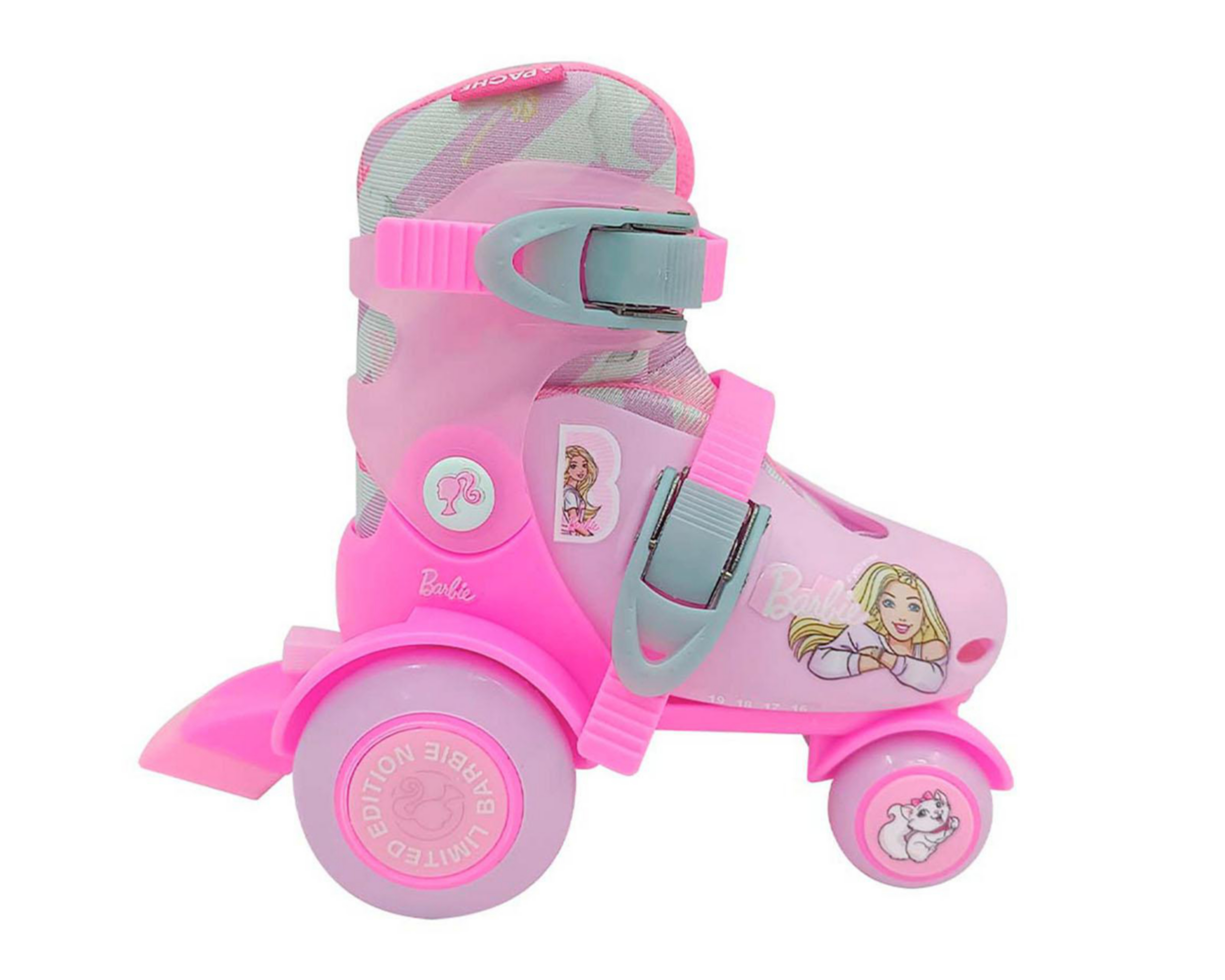 Patines para Niña de 4 Ruedas Apache Barbie Ajustable