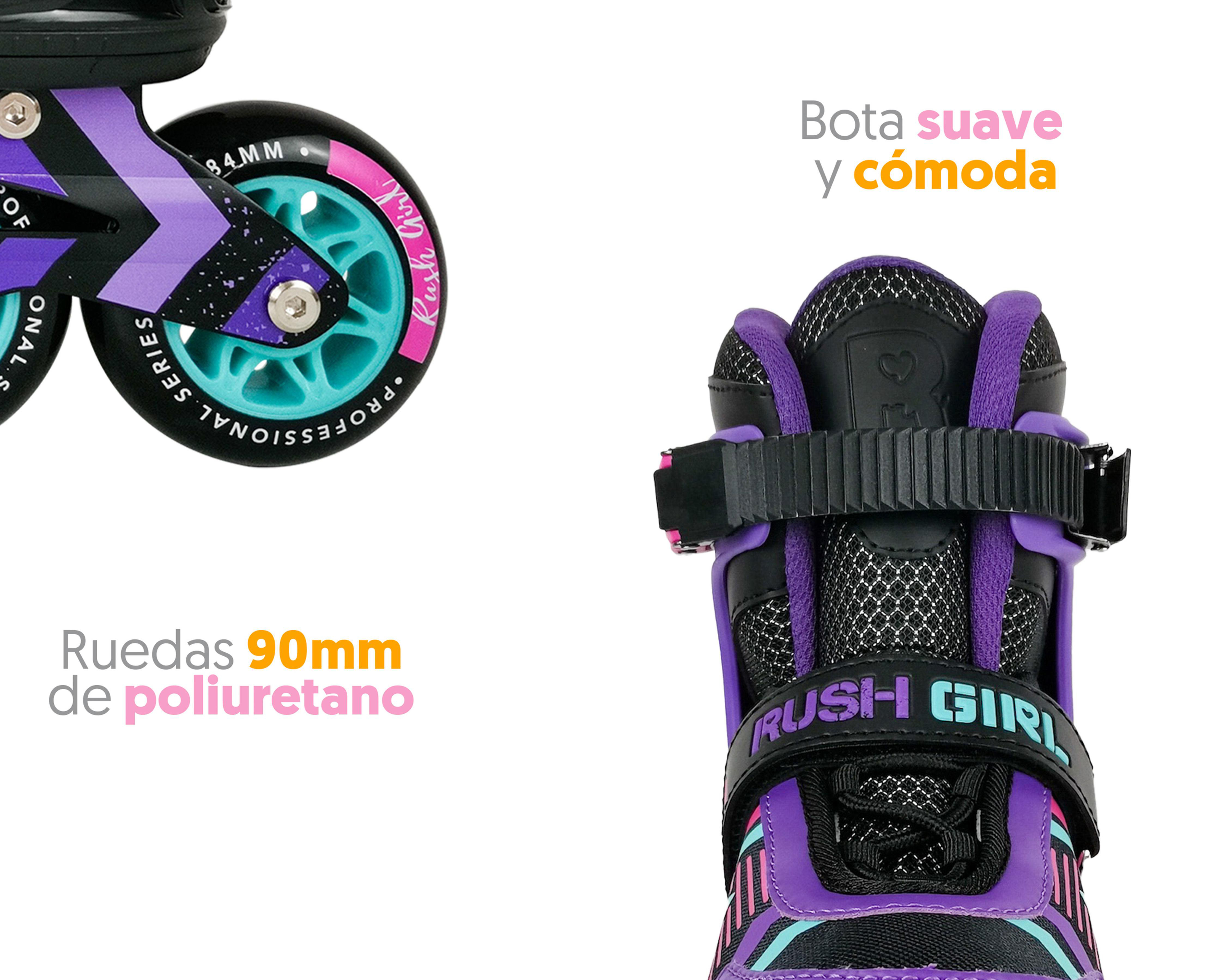 Foto 5 | Patines para Niña de 4 Ruedas Apache Rush Girl Ajustables