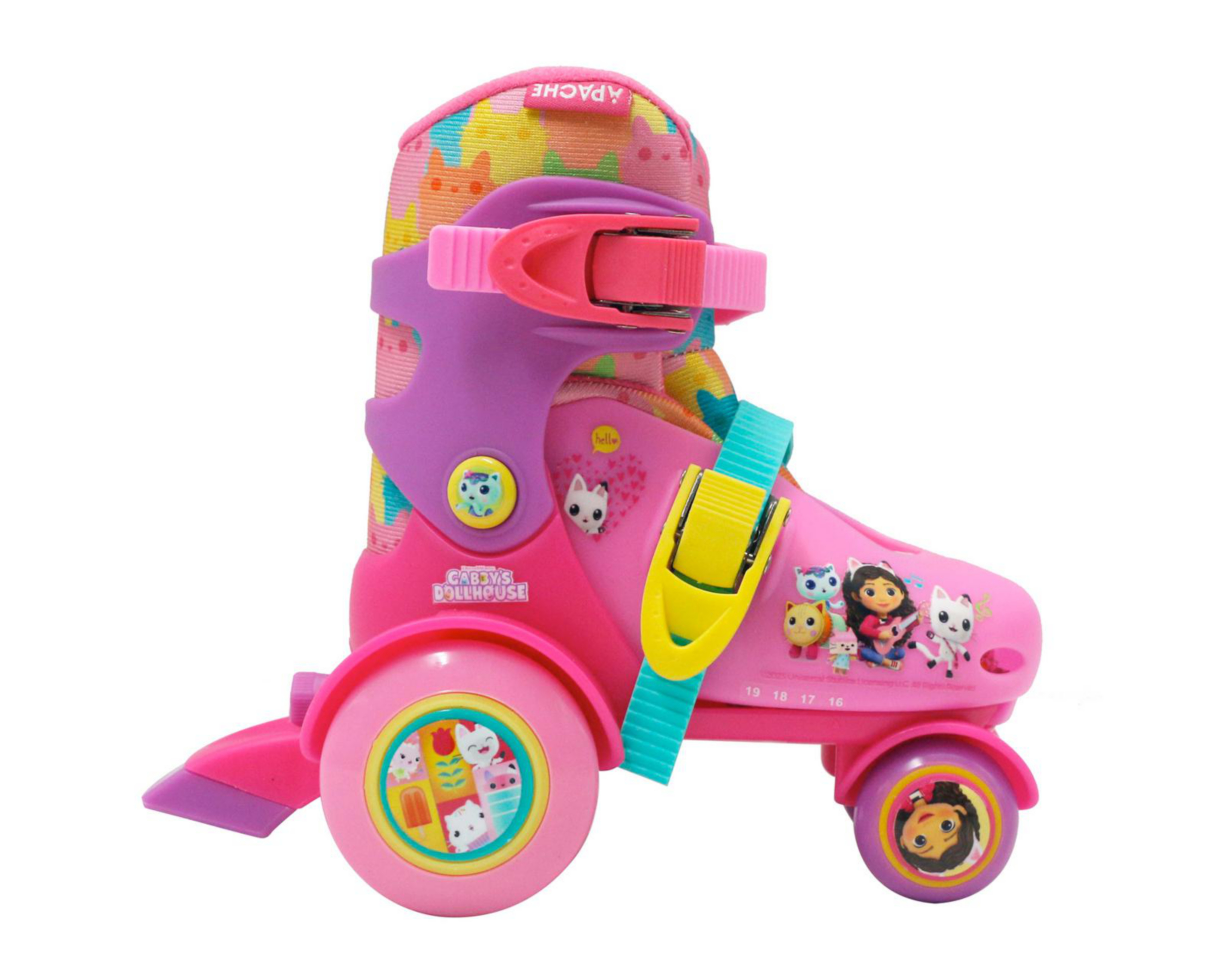 Patines para Niña de 4 Ruedas Apache Gabby's Dollhouse Ajustables $799