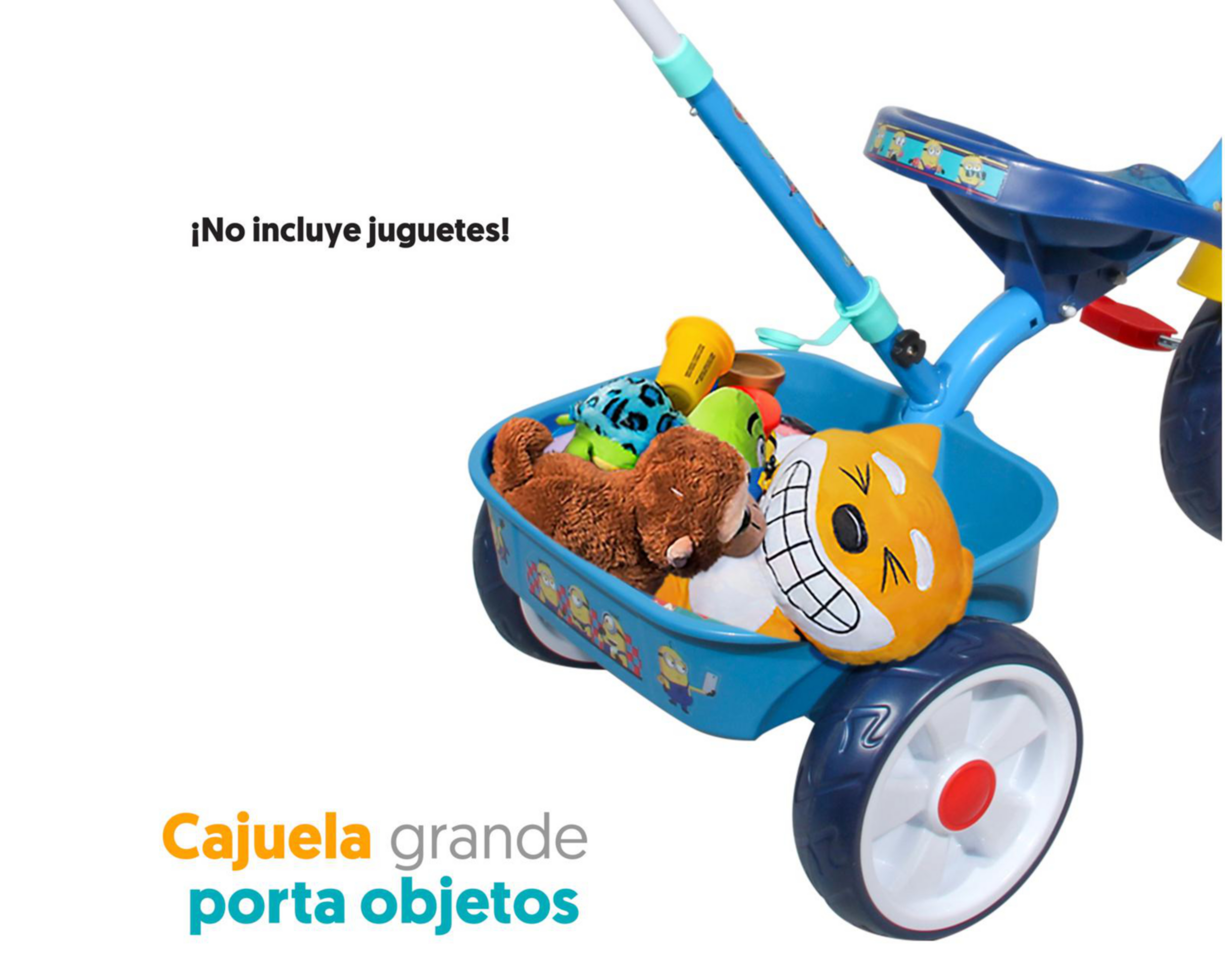 Foto 4 pulgar | Triciclo Apache Minions Azul