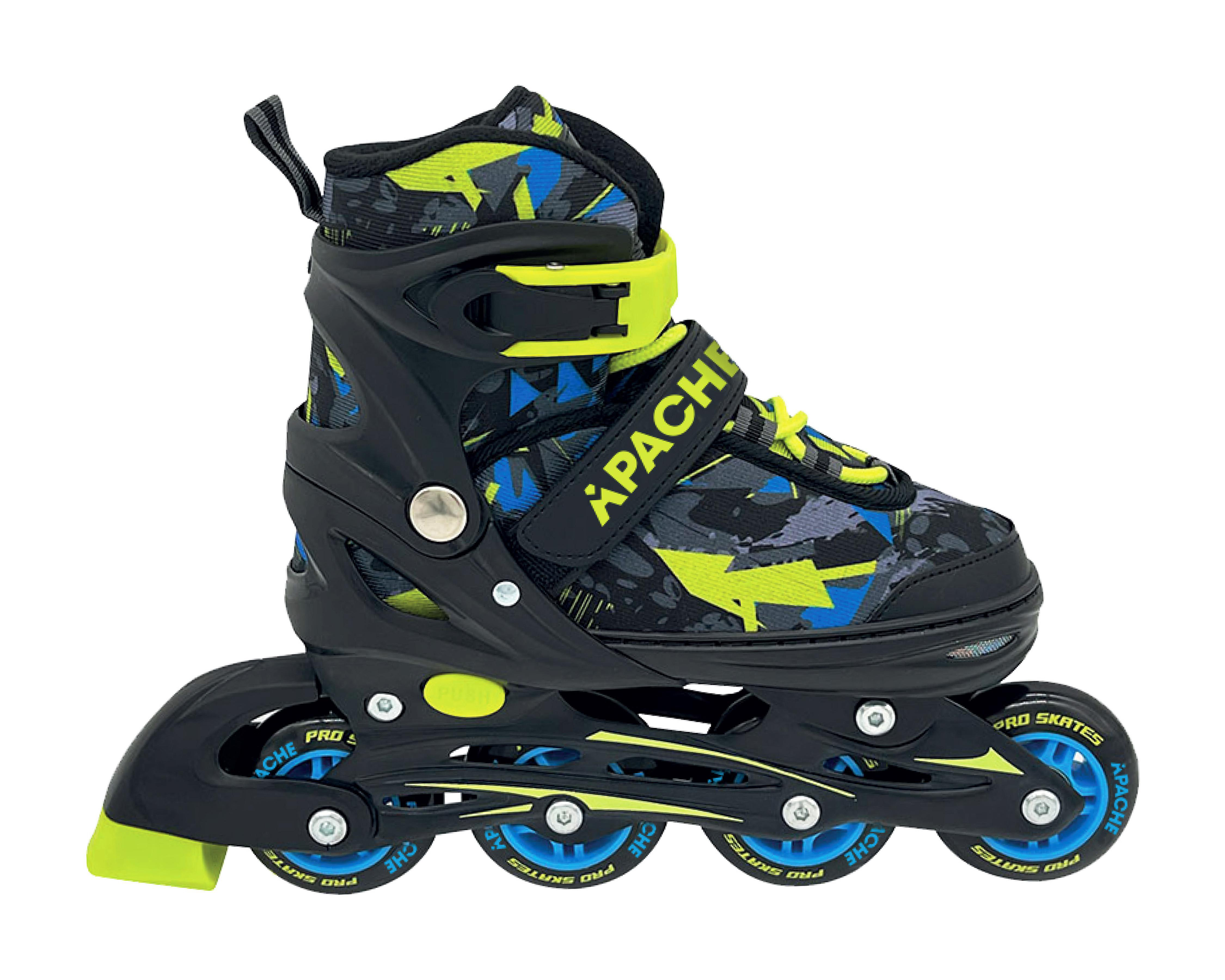 Patines para Niño de 4 Ruedas Apache Ajustables con Accesorios $749