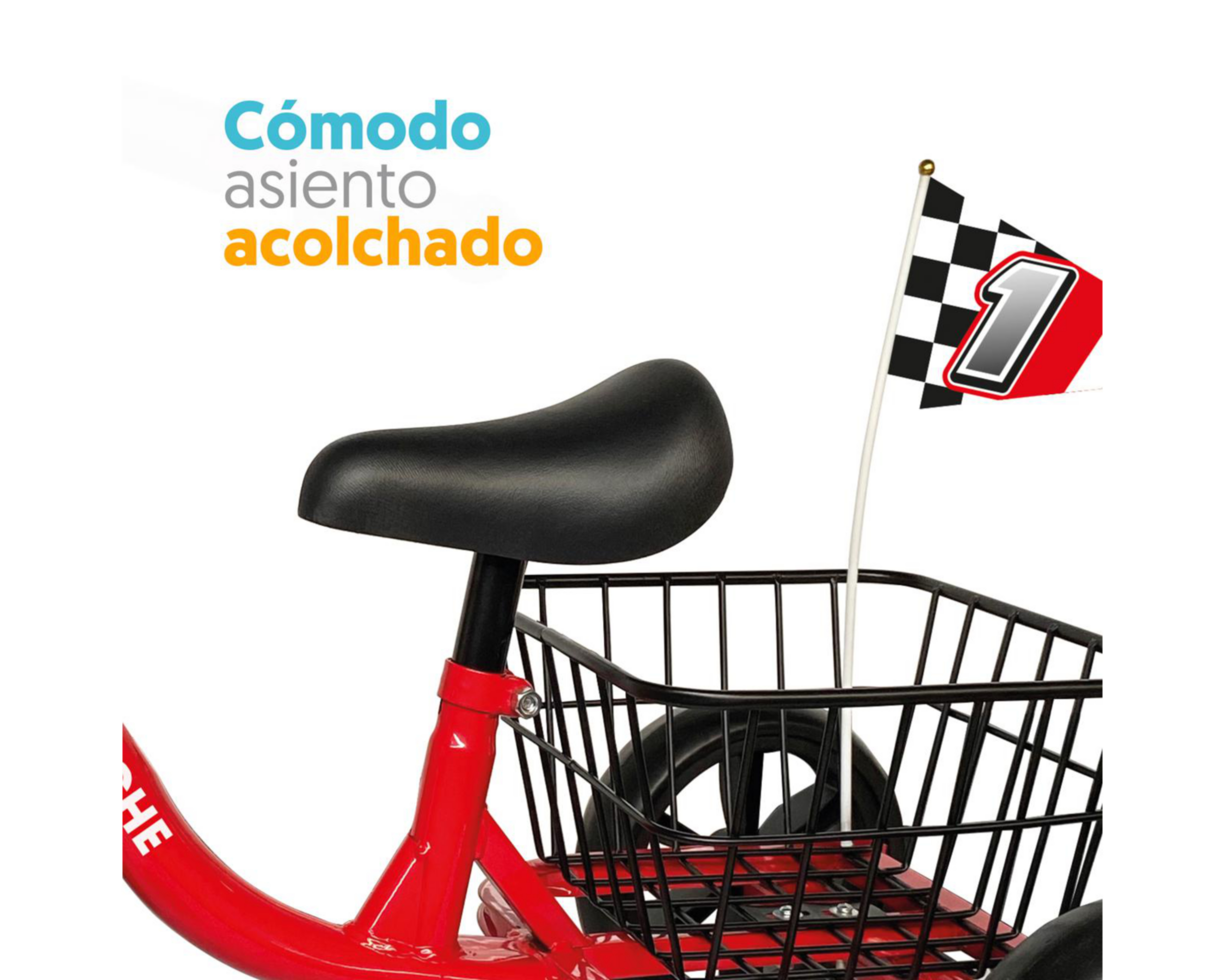 Foto 4 | Triciclo Apache Canasta Rojo