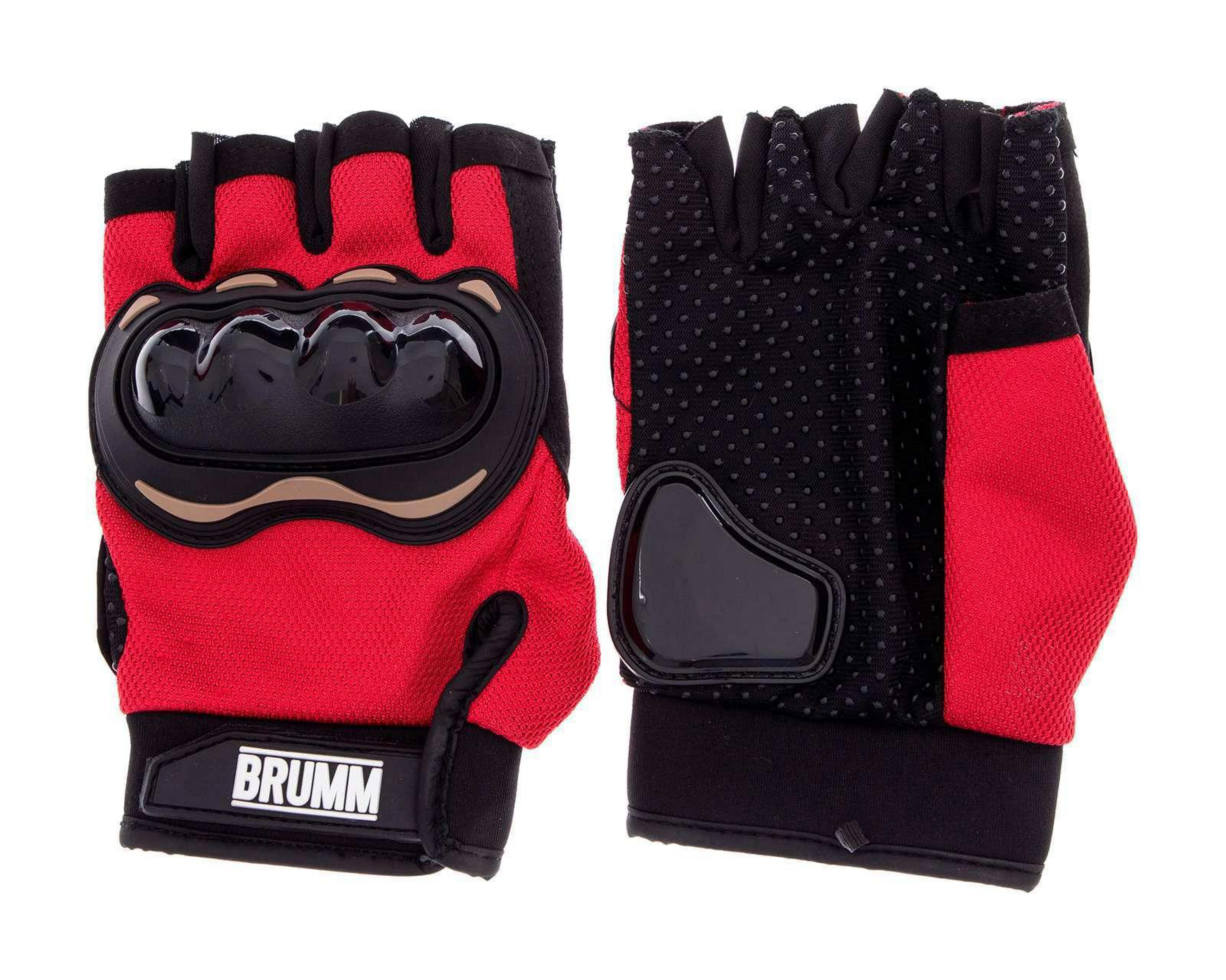 Foto 2 pulgar | Guantes para Motociclista Brumm Grandes Rojos