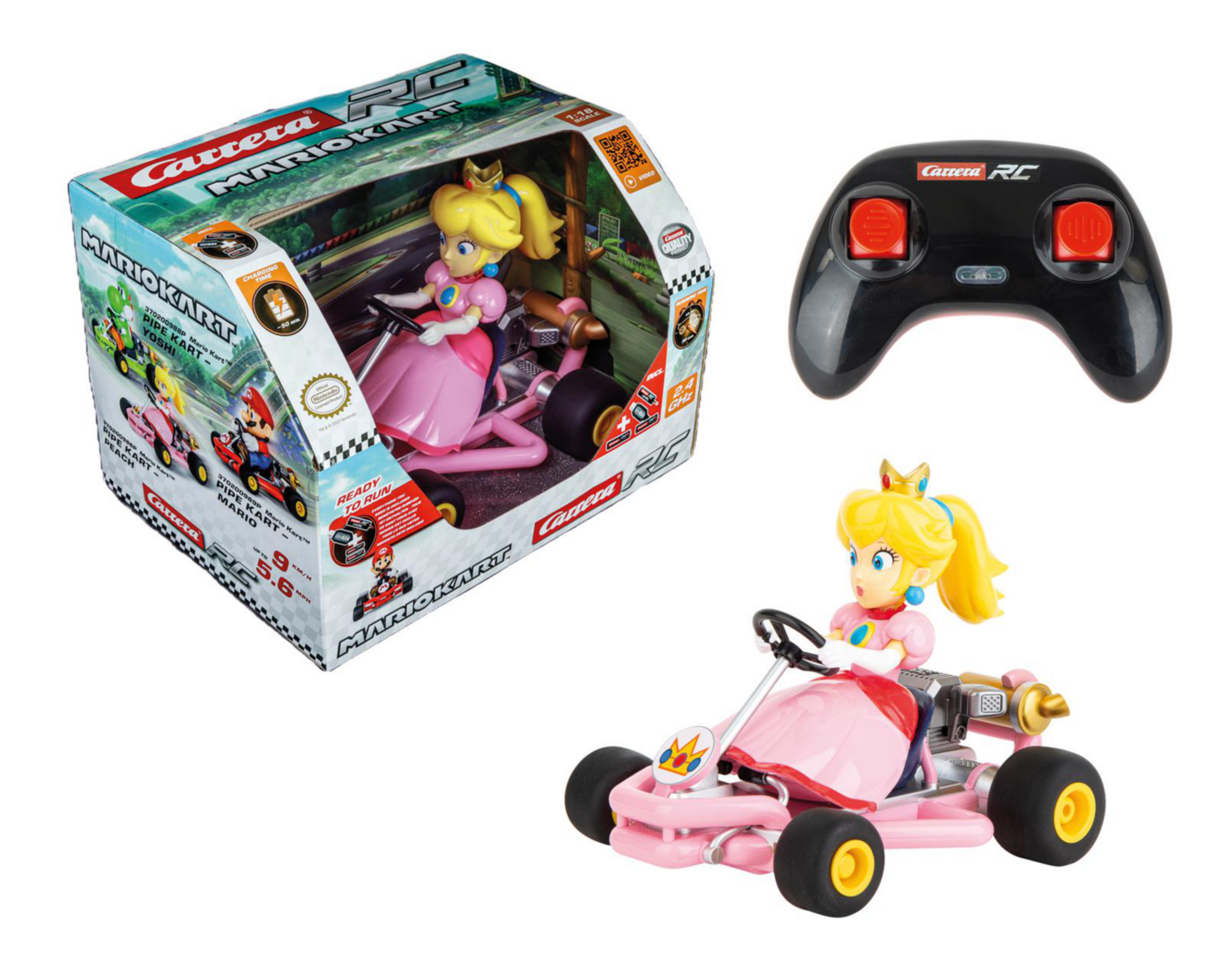 Foto 5 | Carro de Control Remoto Carrera Peach Mario Kart