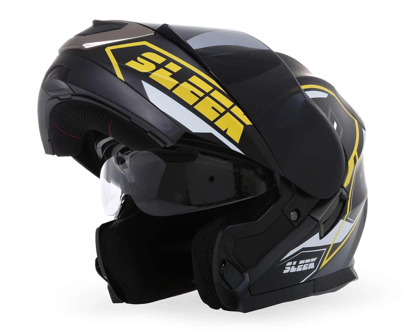 Foto 2 pulgar | Casco para Motociclista Sleek Grande Negro