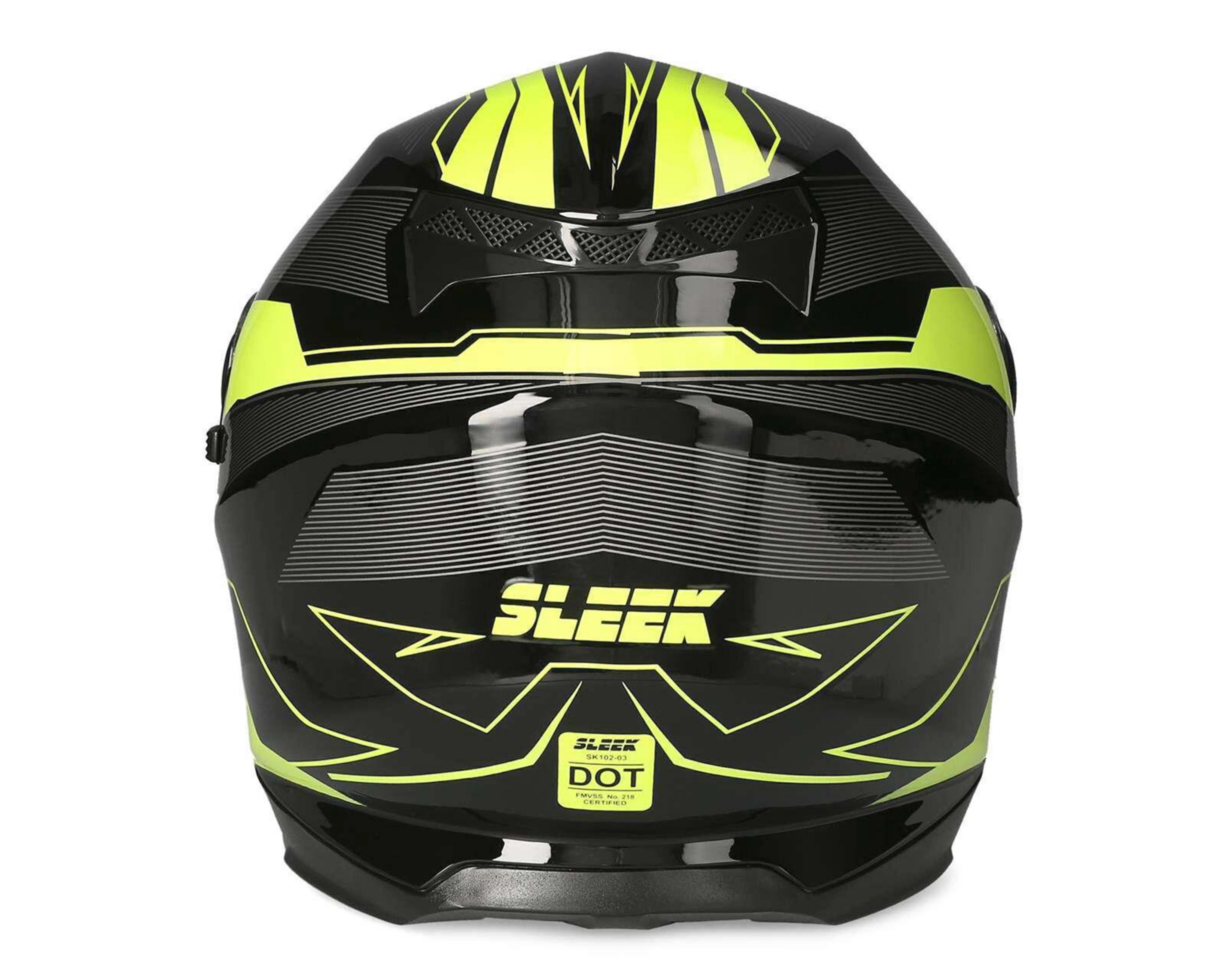 Foto 4 | Casco para Motociclista Sleek Mediano Doble Visor Negro