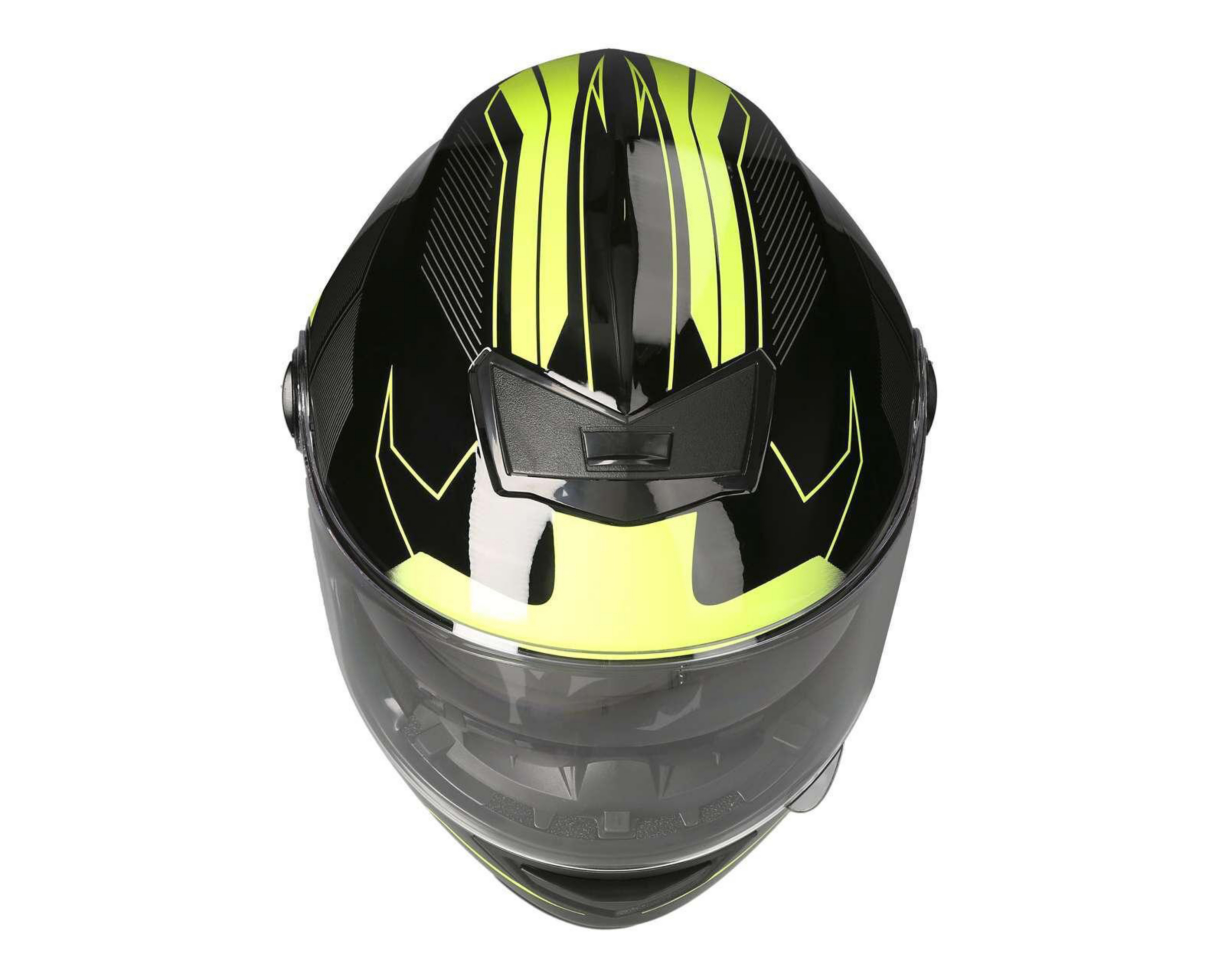 Foto 7 pulgar | Casco para Motociclista Sleek Mediano Doble Visor Negro