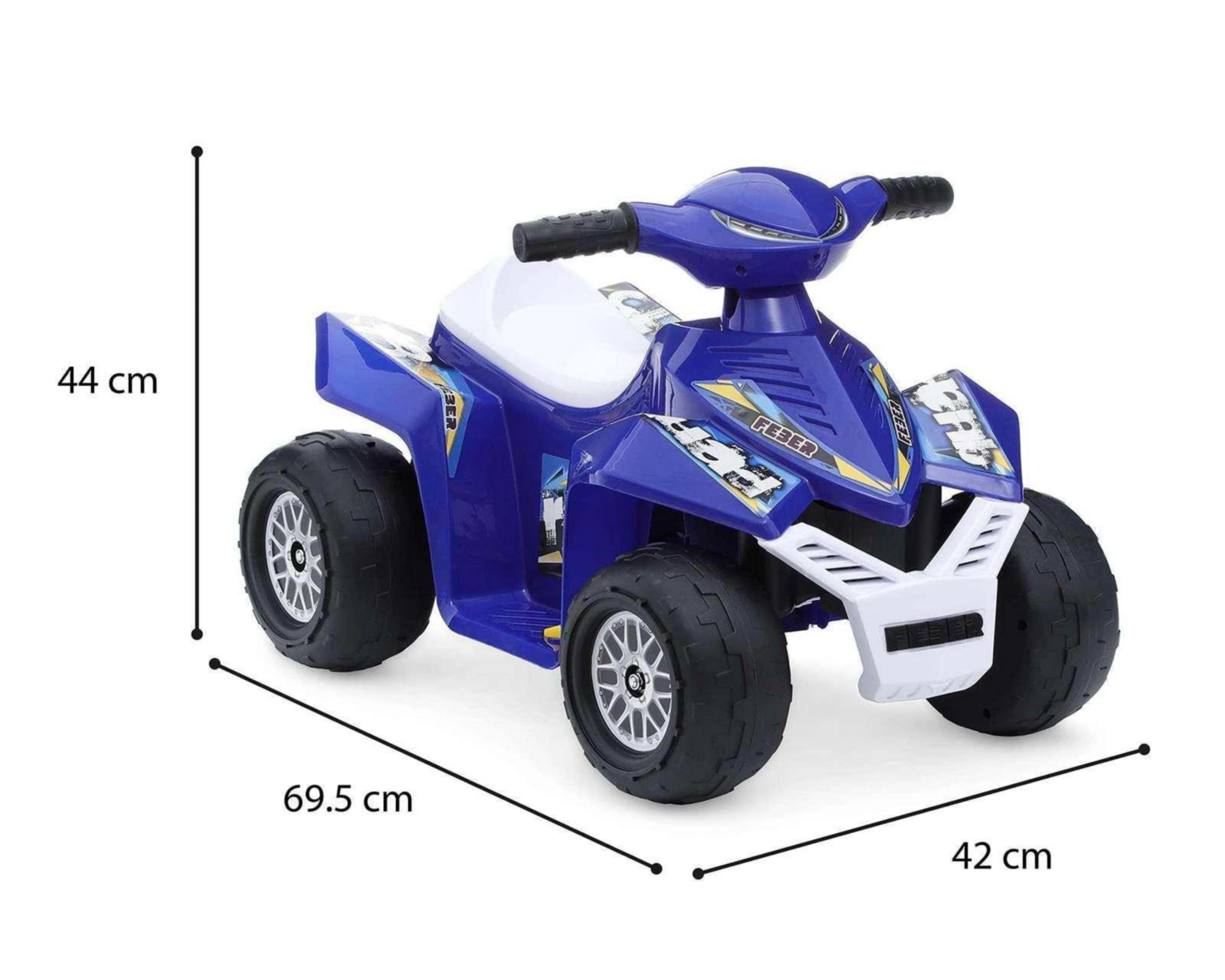 Foto 7 | Montable Eléctrico Feber Quad Racy Azul