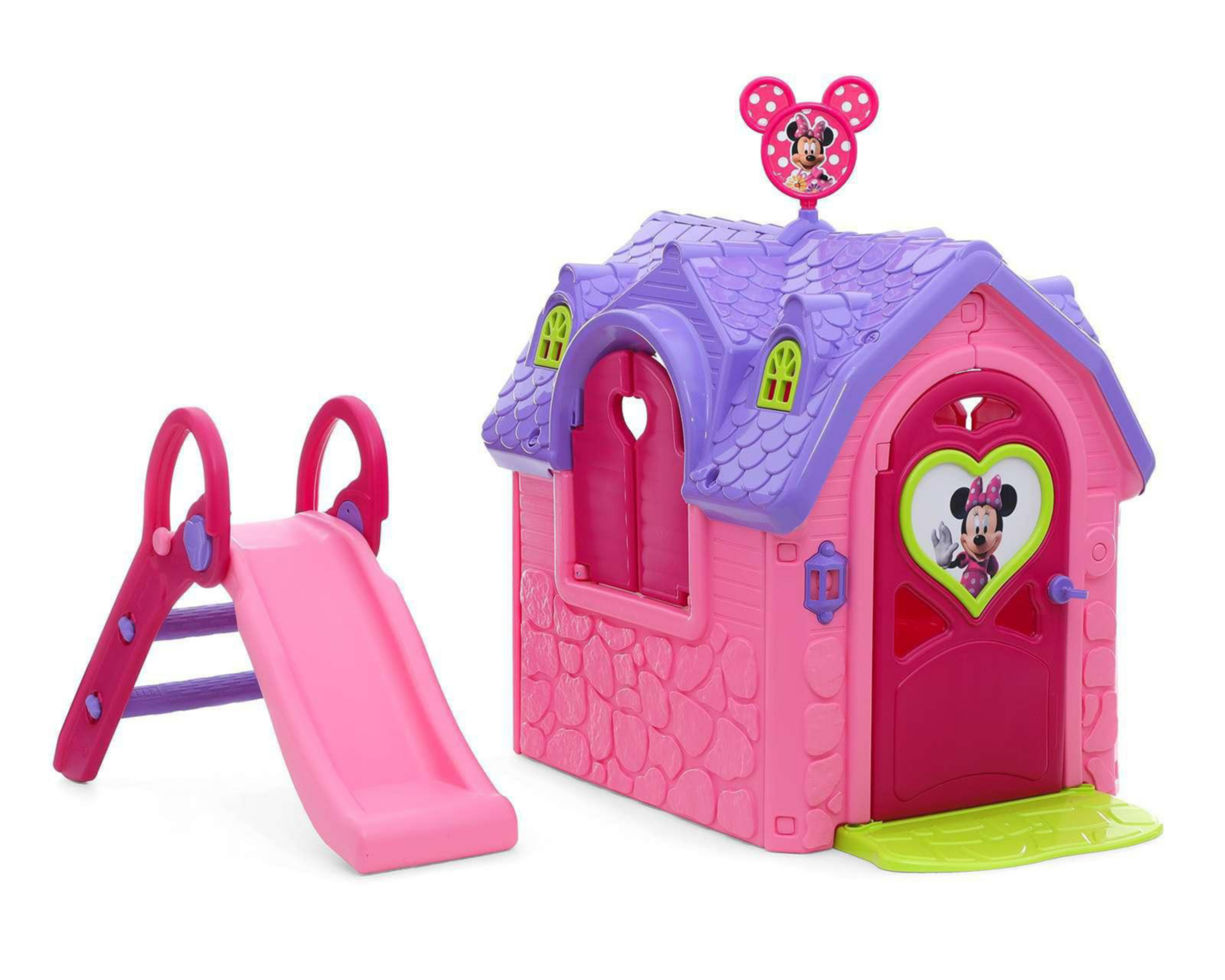 Casa de Juego Feber Minnie Mouse Rosa con Resbaladilla