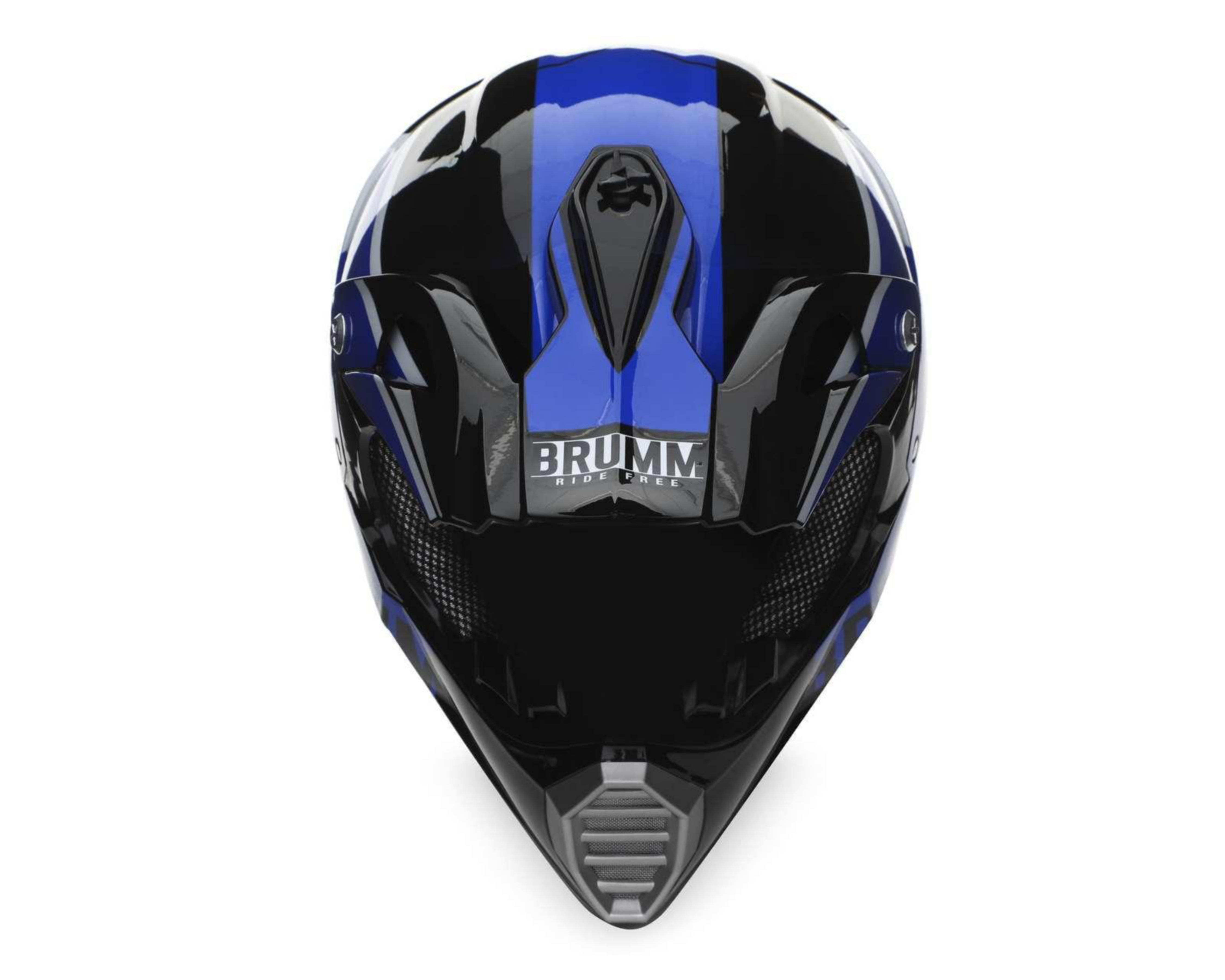 Foto 6 | Casco para Motociclista Brumm Mediano Juvenil Azul