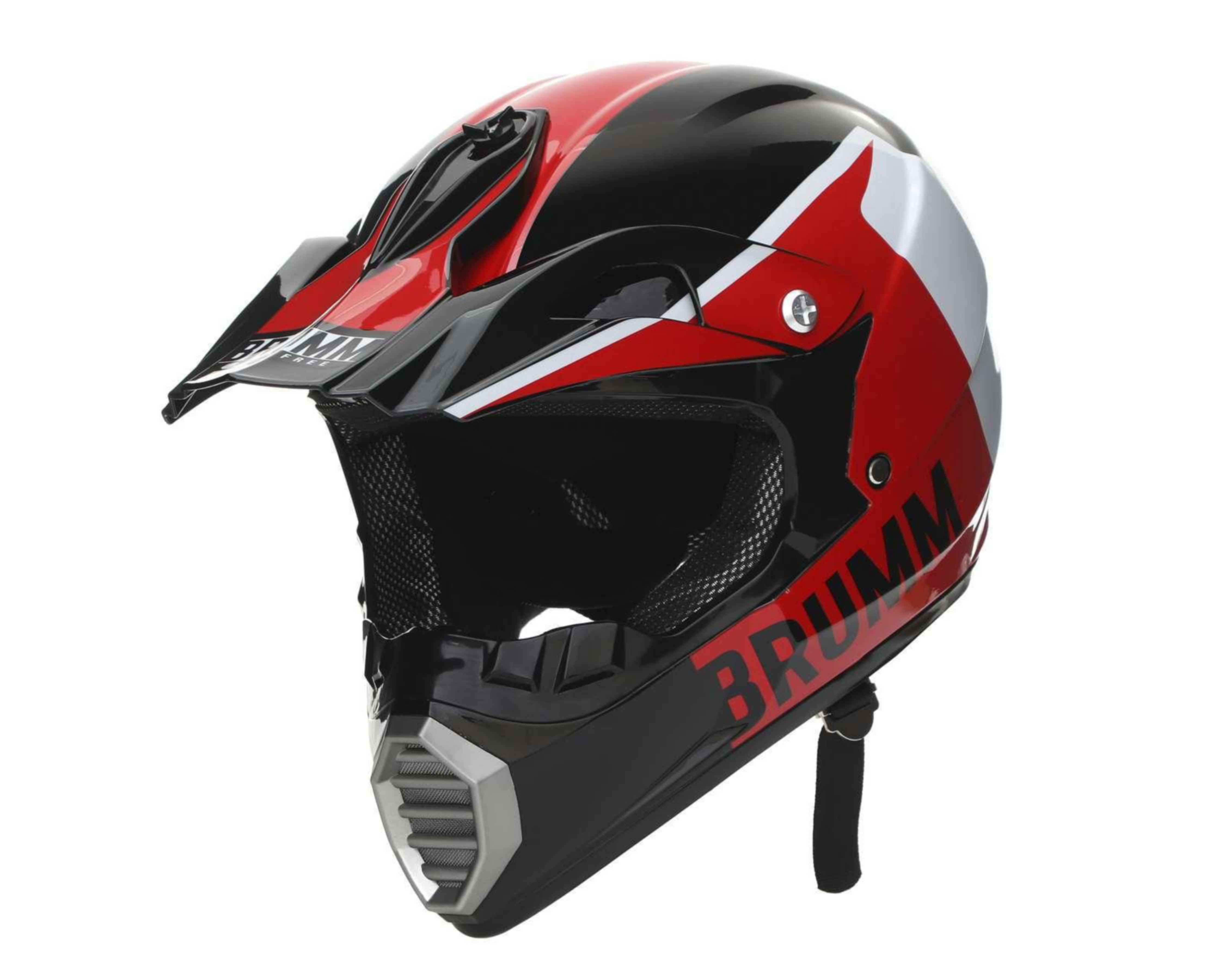 Casco para Motociclista Brumm Mediano Rojo