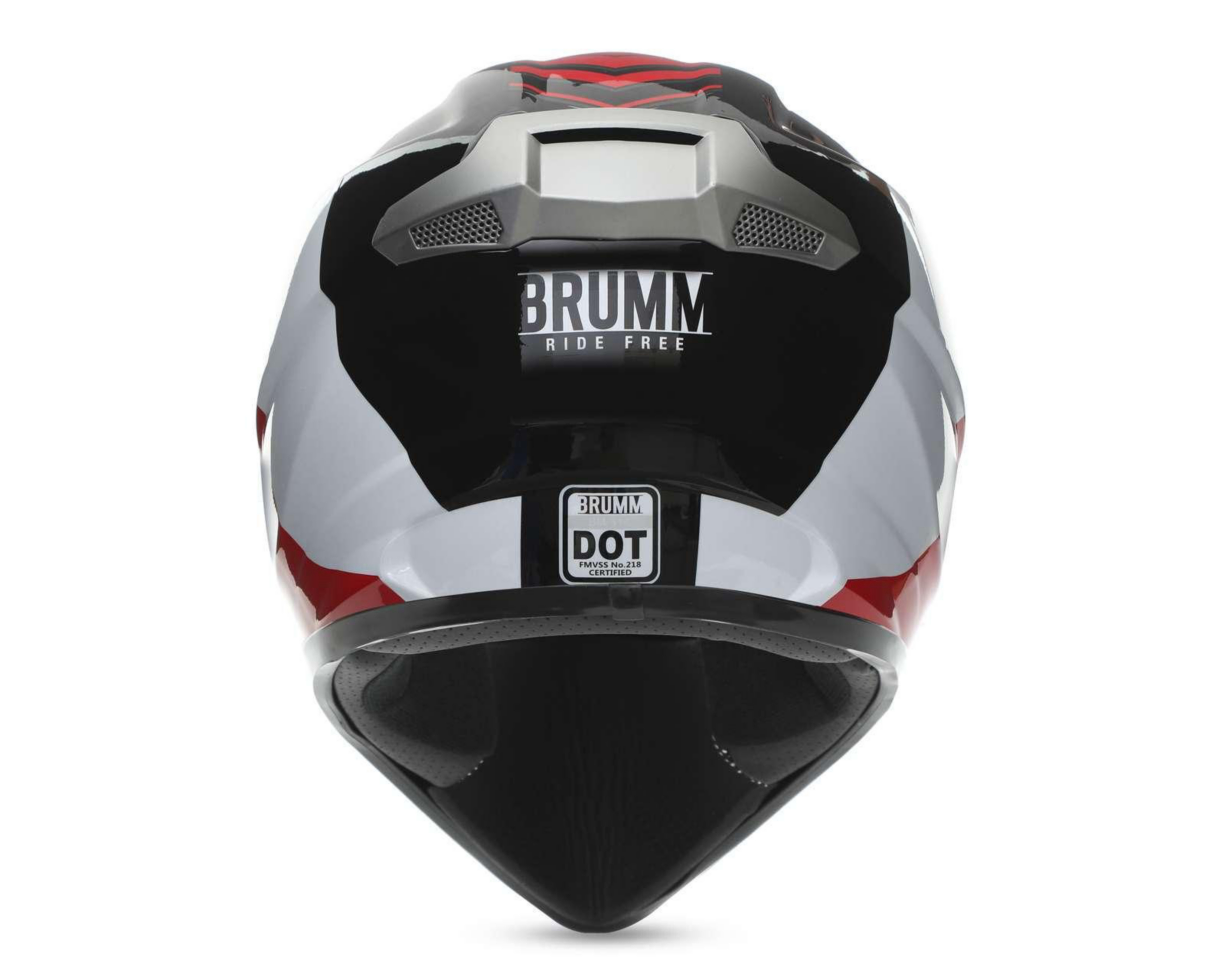 Foto 4 | Casco para Motociclista Brumm Mediano Rojo