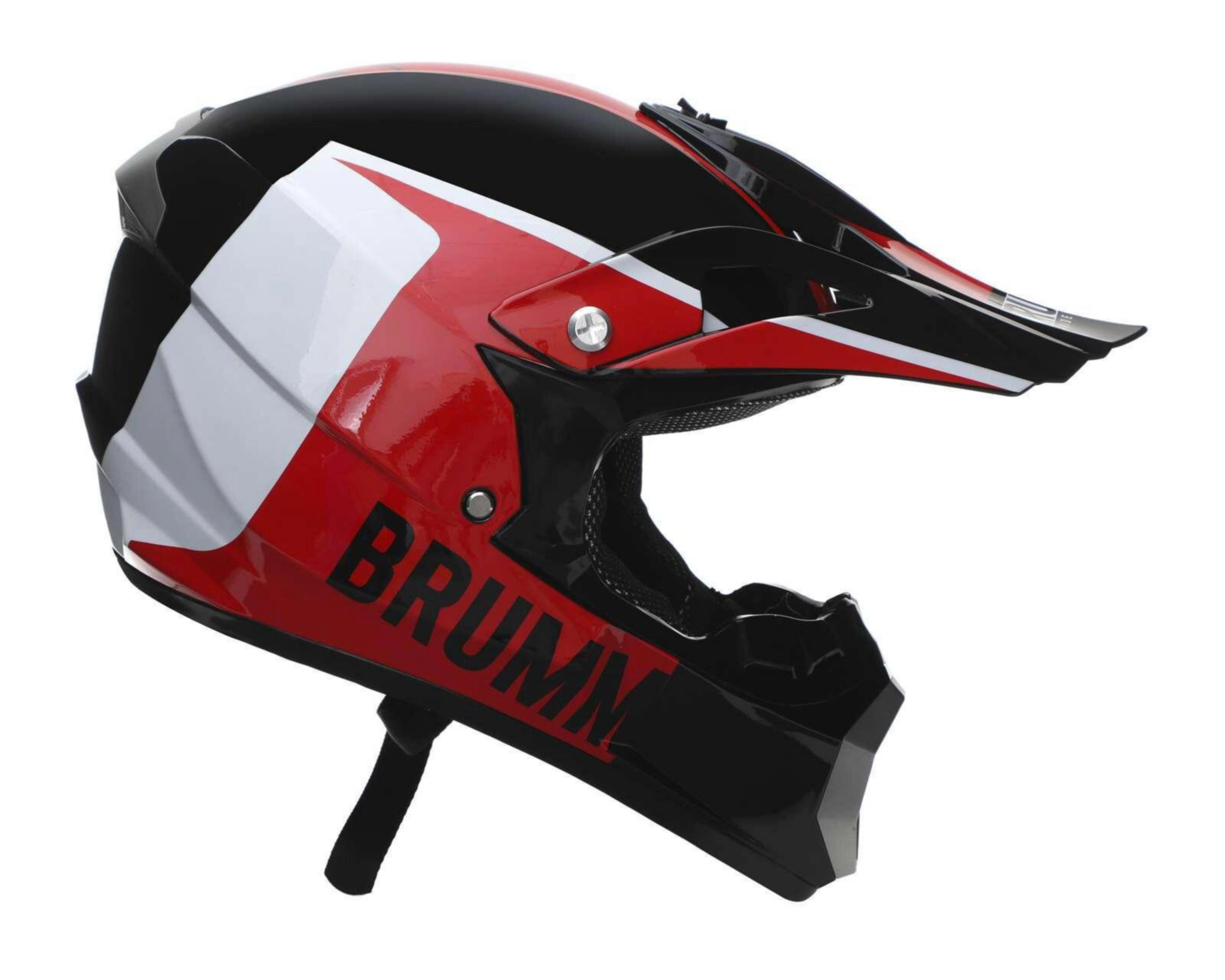 Foto 5 | Casco para Motociclista Brumm Mediano Rojo