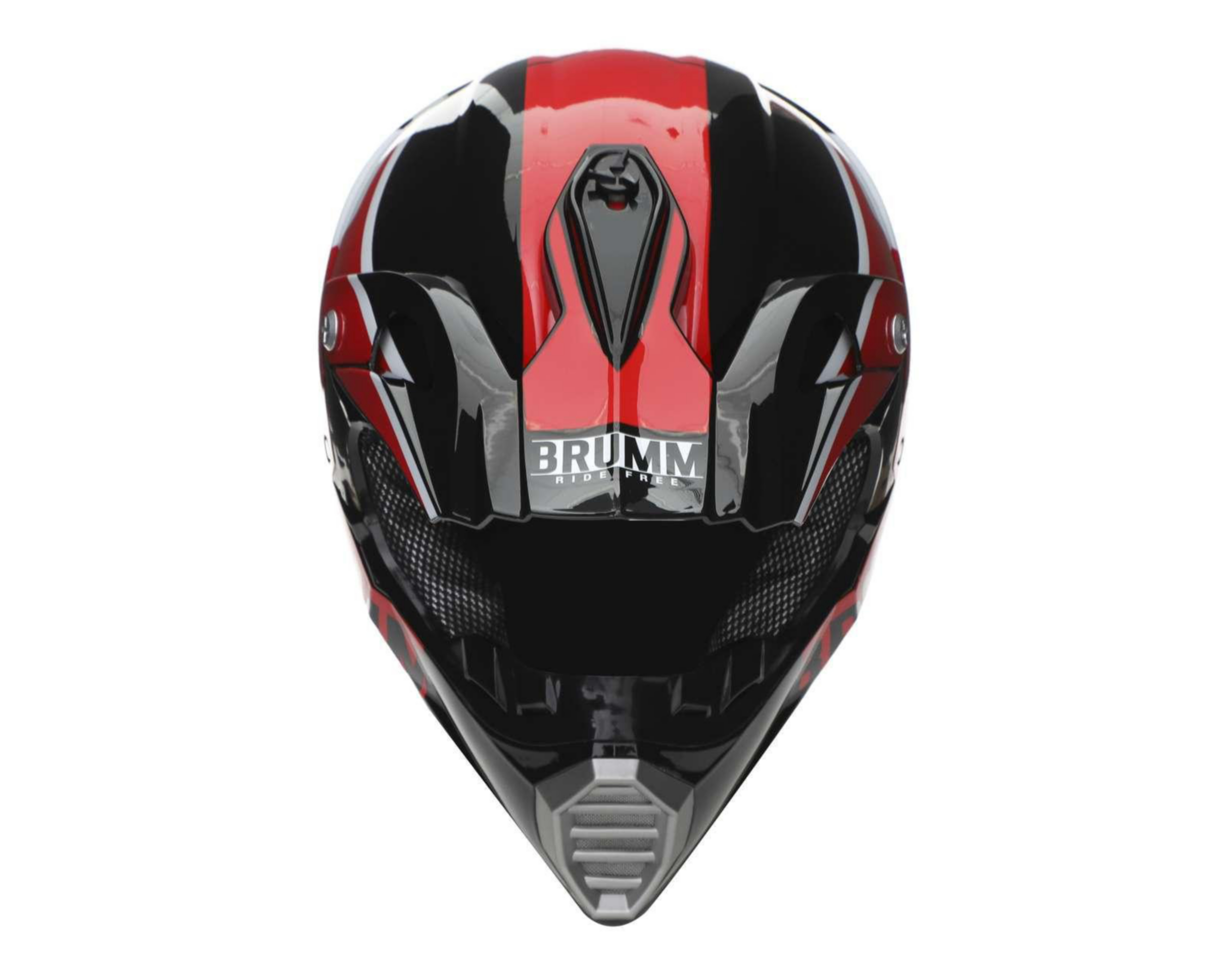 Foto 6 | Casco para Motociclista Brumm Mediano Rojo