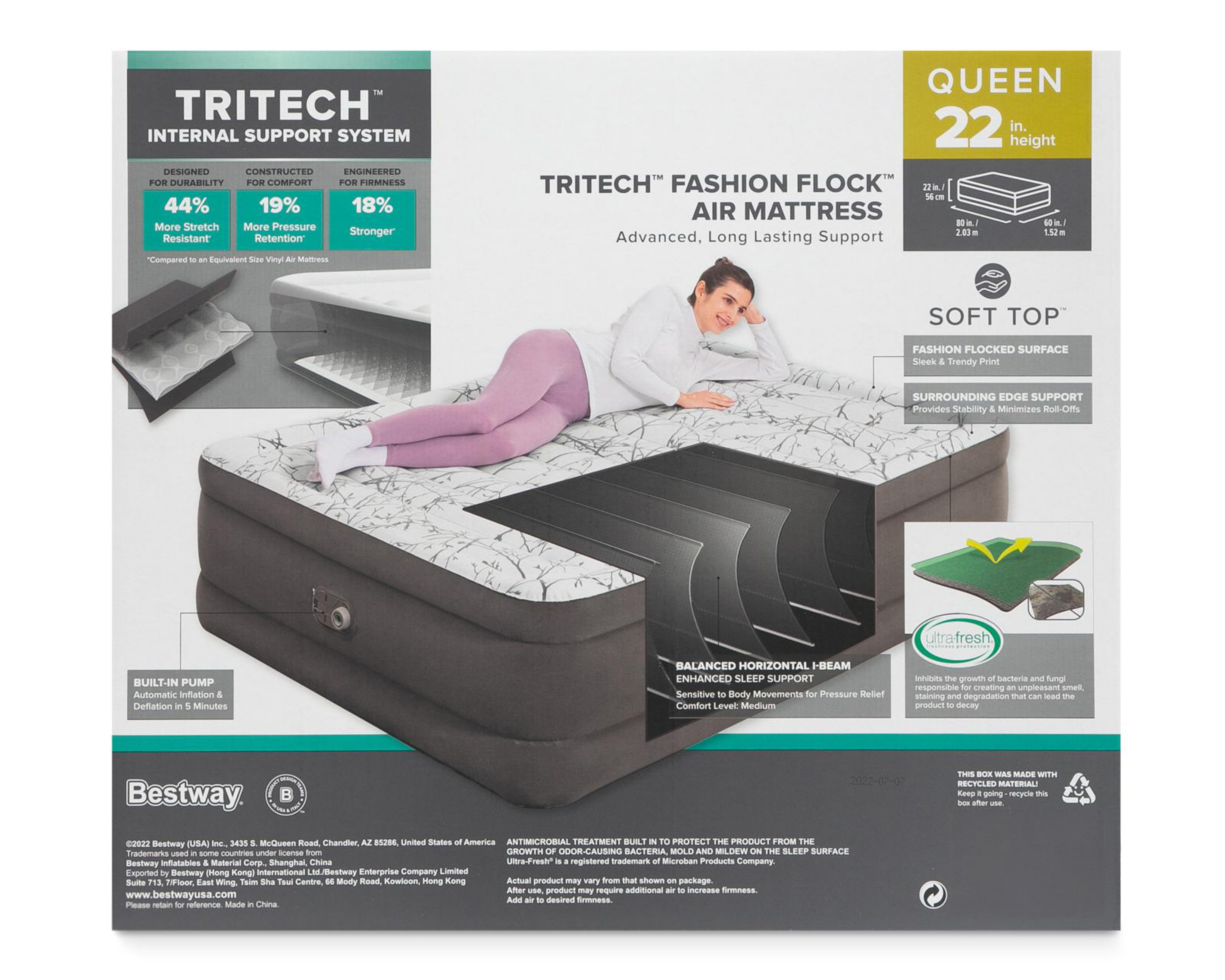 Foto 5 | Colchón Inflable Queen Bestway