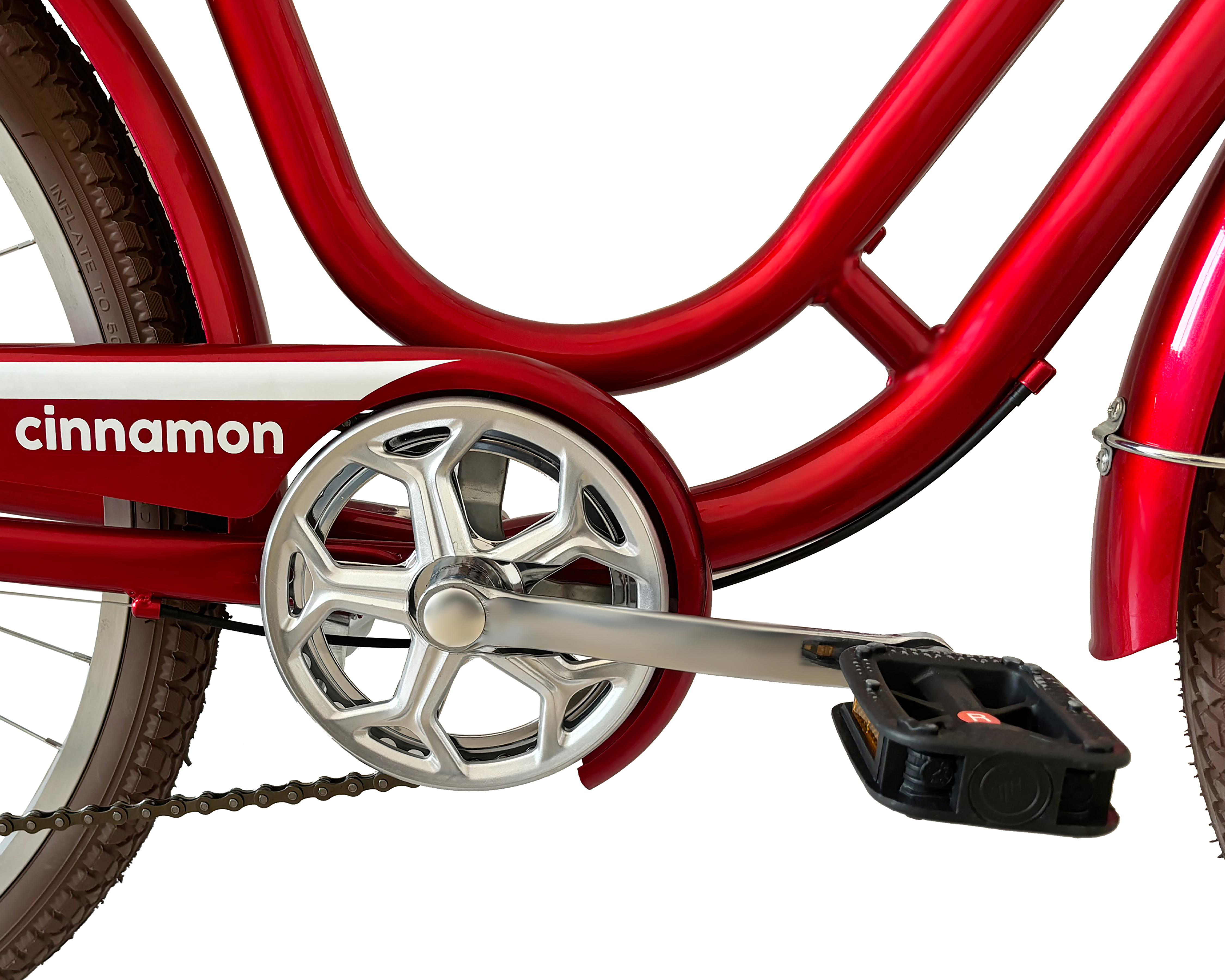 Foto 7 | Bicicleta Urbana Getgo Cinnamon 26 Guinda