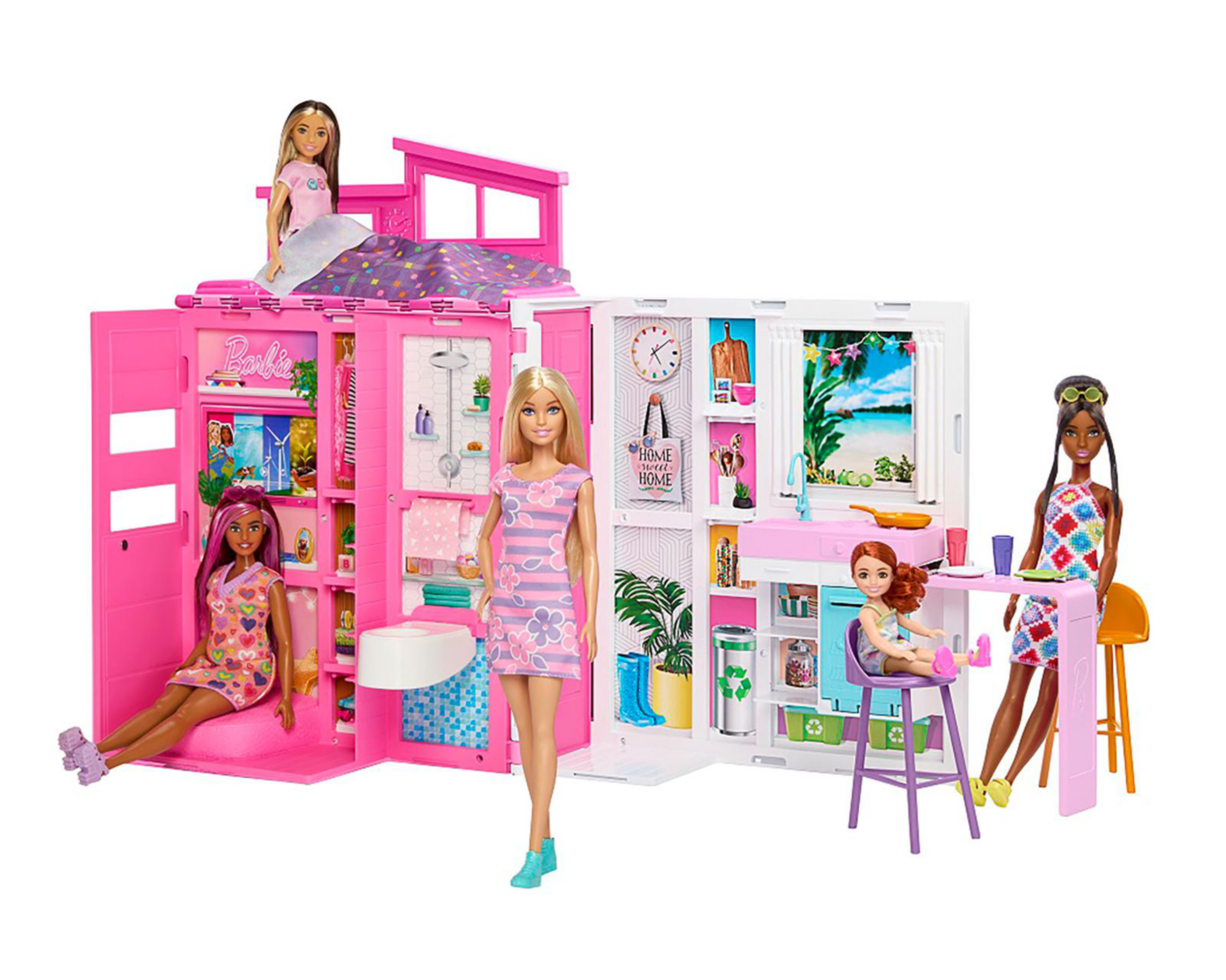 Casa de Muñecas Mattel Barbie Glam Rosa $1,449
