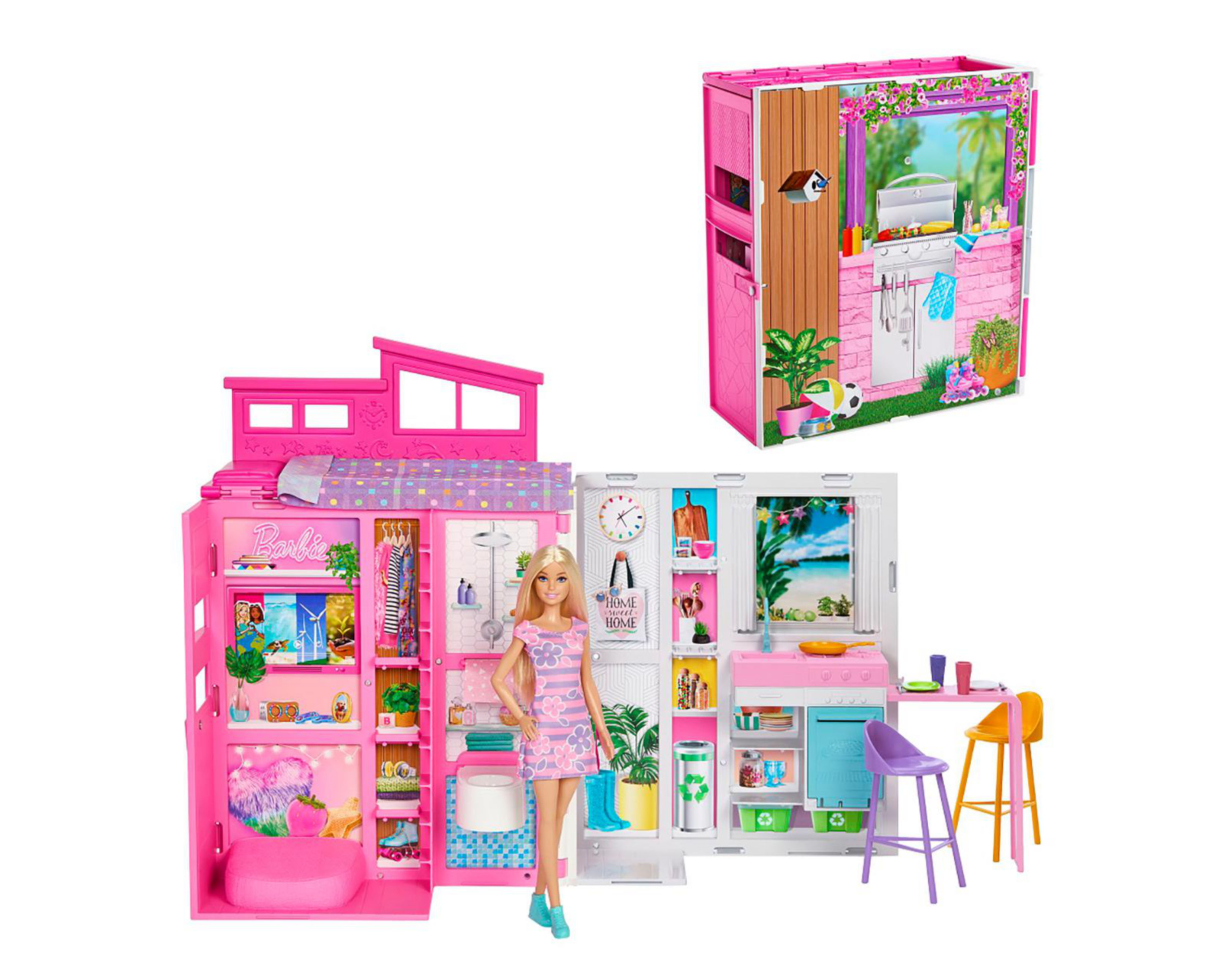 Foto 2 | Casa de Muñecas Mattel Barbie Glam Rosa