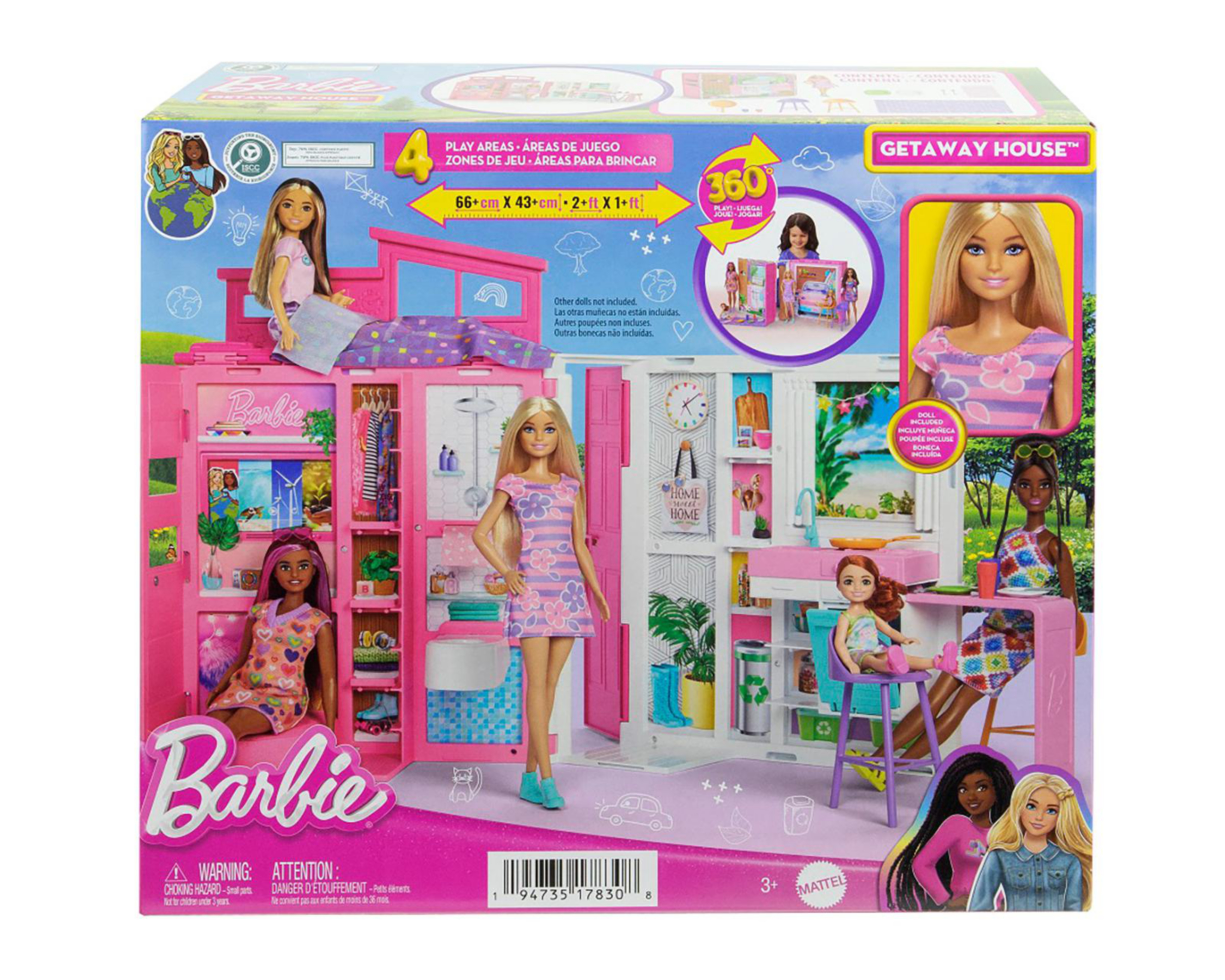 Foto 5 | Casa de Muñecas Mattel Barbie Glam Rosa