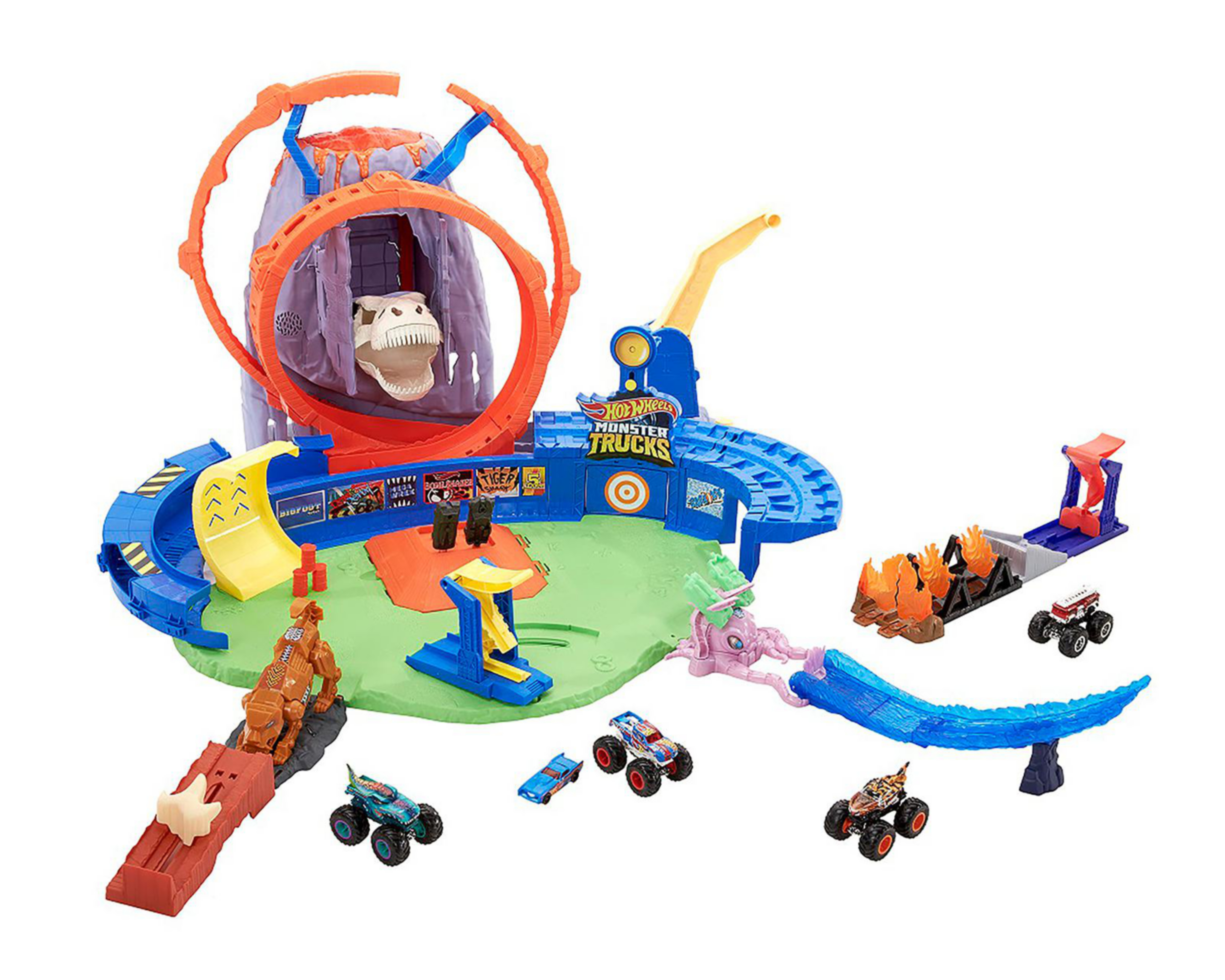 Foto 4 | Pista de Carreras Hot Wheels Monster Trucks