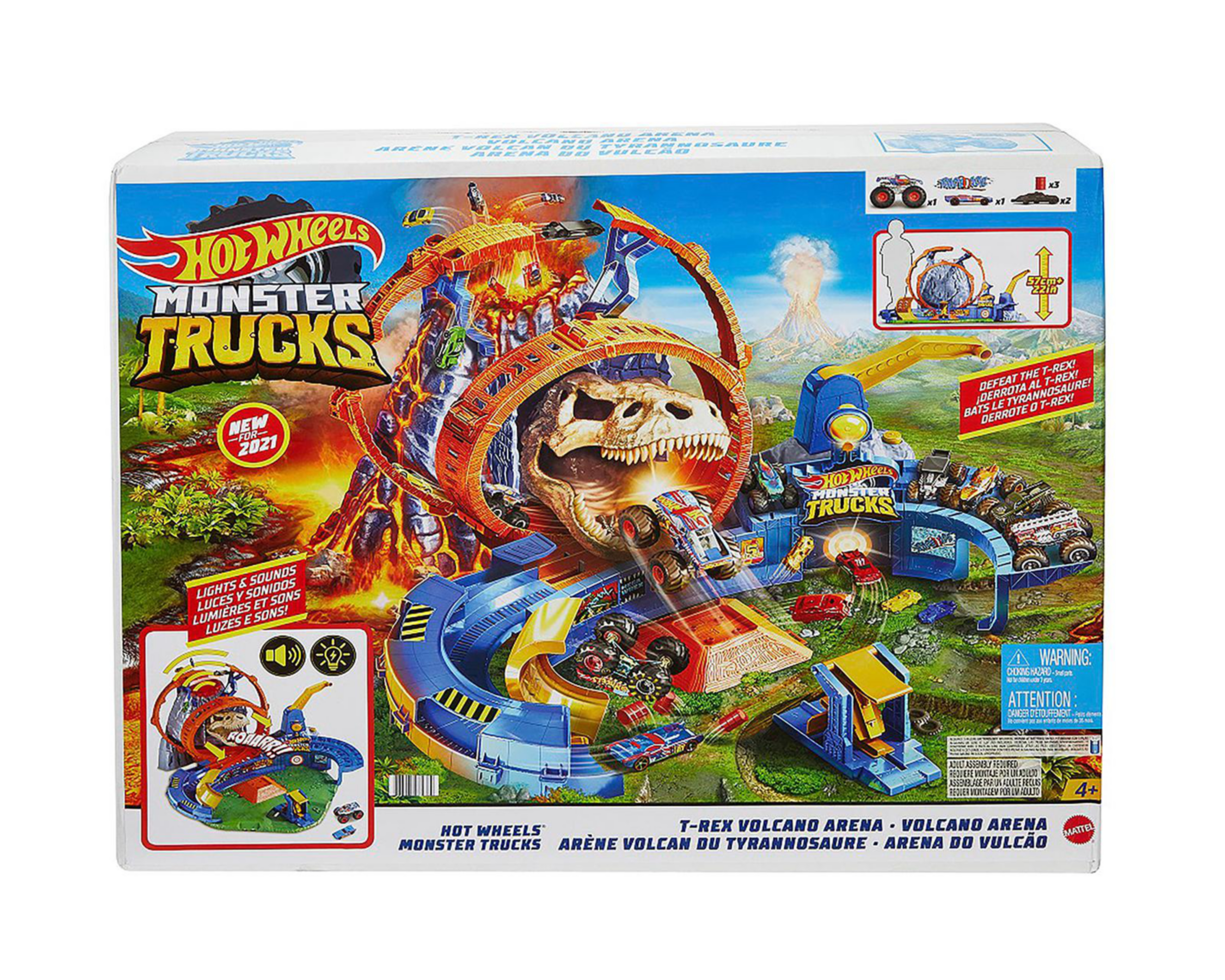 Foto 6 pulgar | Pista de Carreras Hot Wheels Monster Trucks