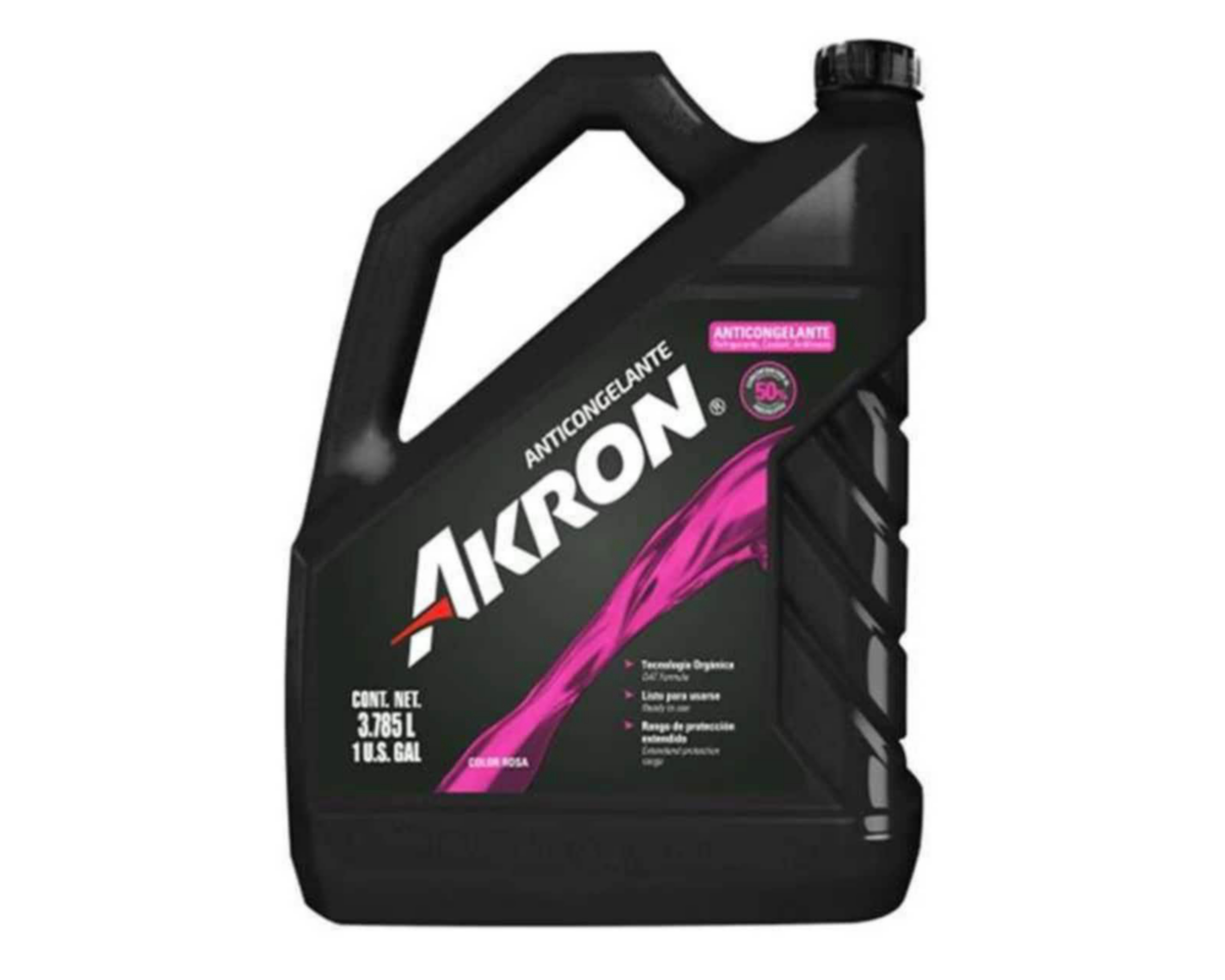 Anticongelante Akron OAT 50% color Rosa de 3.78 l