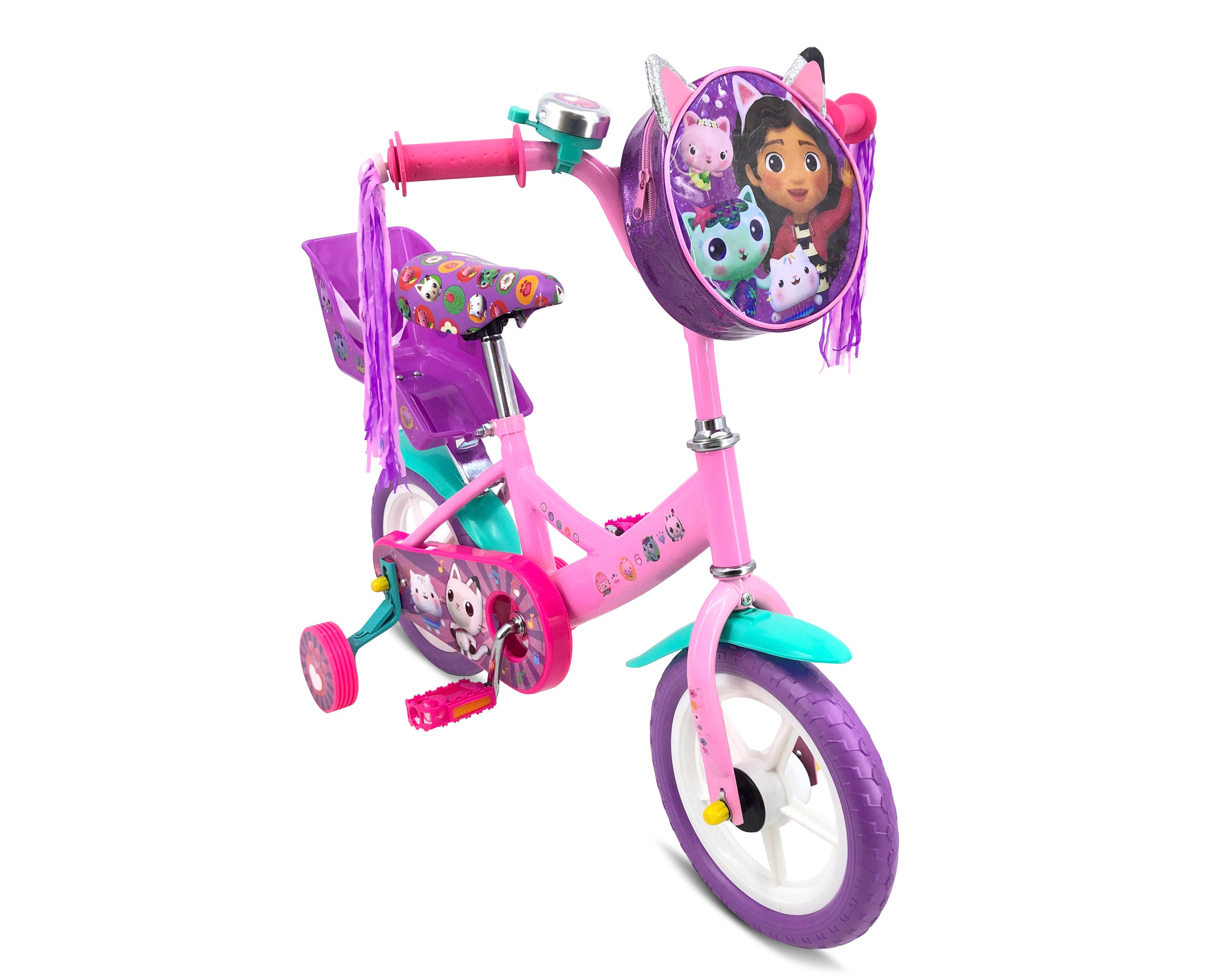 Bicicleta Infantil Apache Casa de Muñecas de Gabby Rodada 12 Rosa