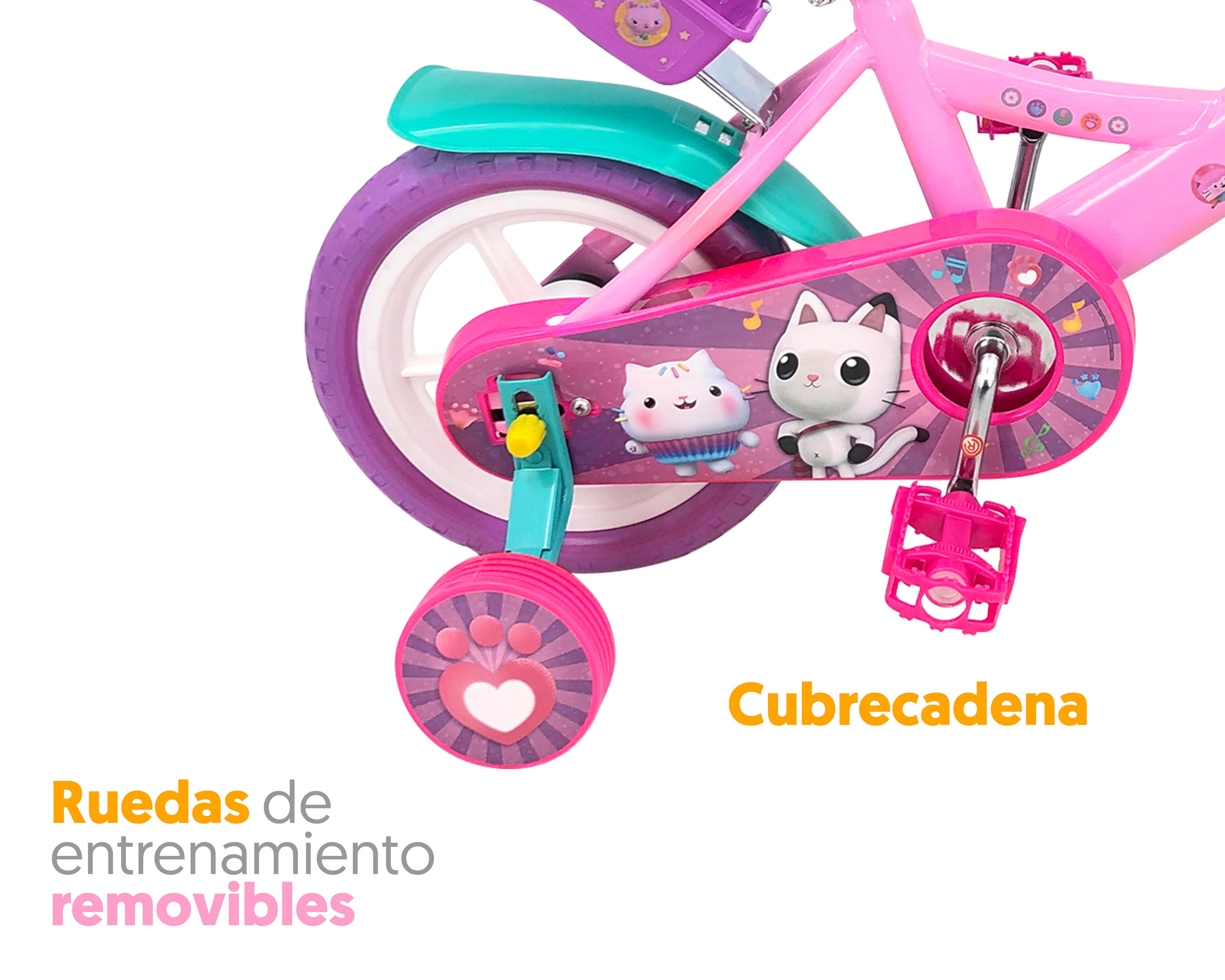 Foto 4 pulgar | Bicicleta Infantil Apache Casa de Muñecas de Gabby Rodada 12 Rosa