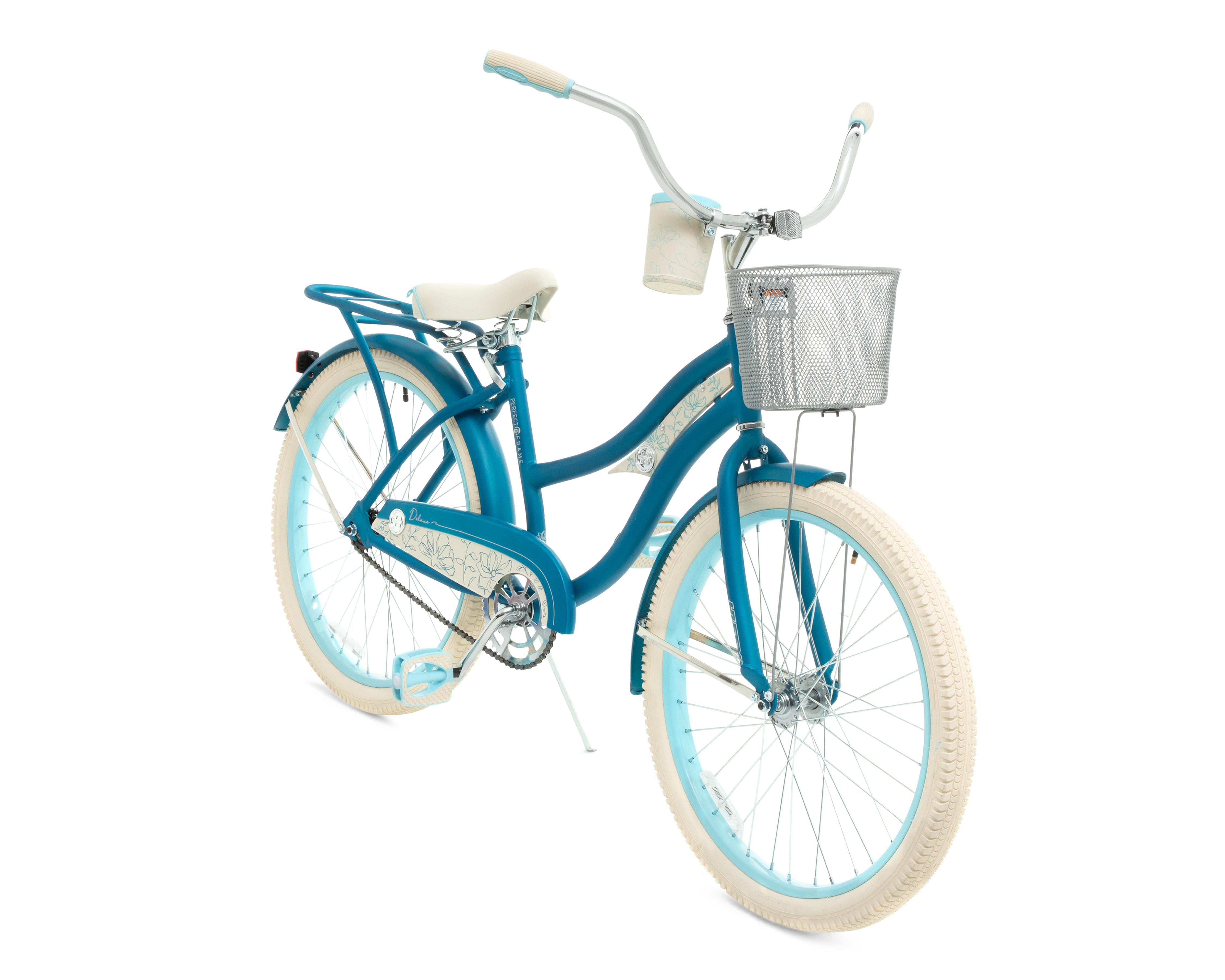 Bicicleta Urbana Huffy Deluxe Rodada 24 Azul