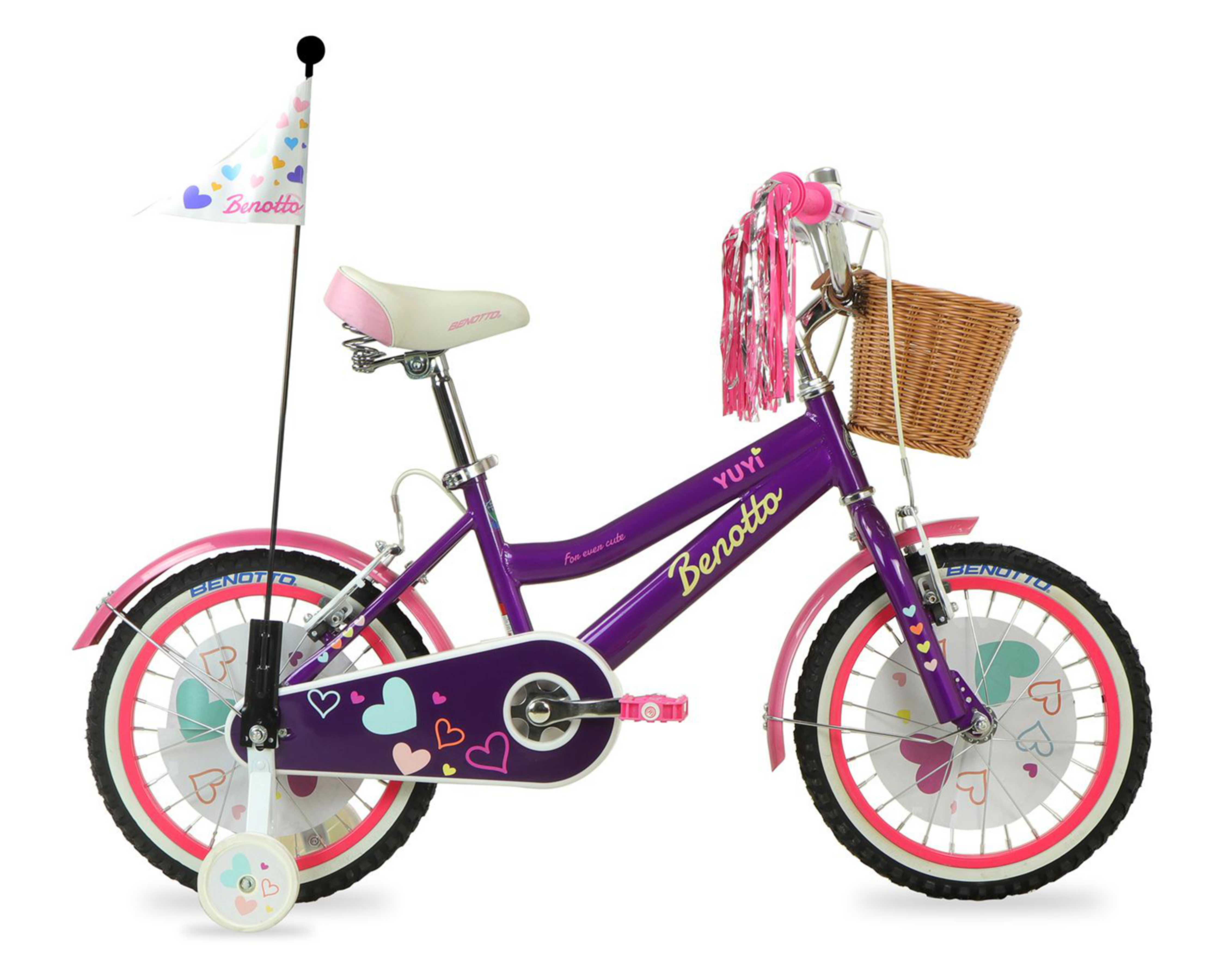 Foto 3 pulgar | Bicicleta Infantil Benotto Yuyi 16 Morada