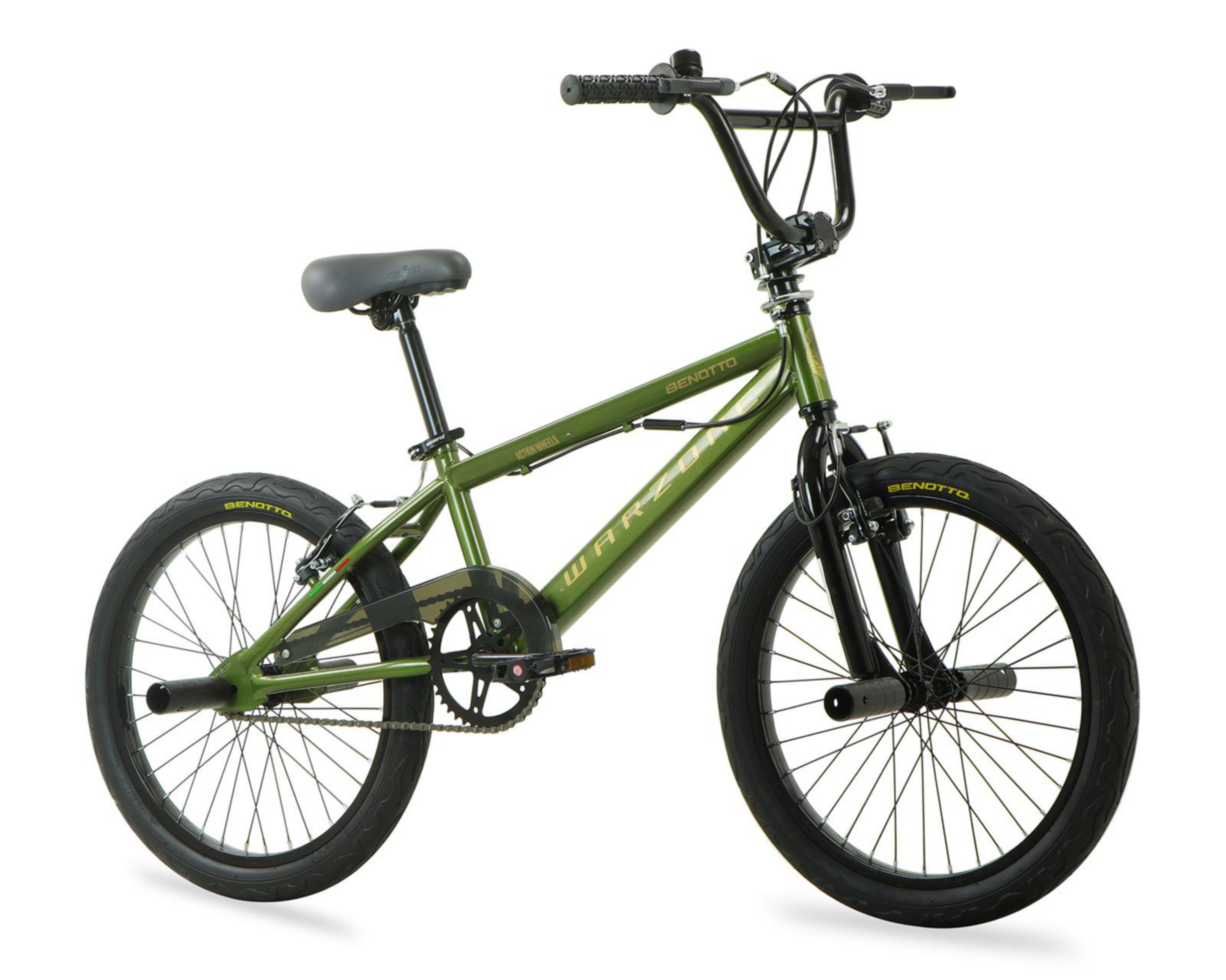 Bicicleta Infantil Benotto Warzone 20 Verde $3,199