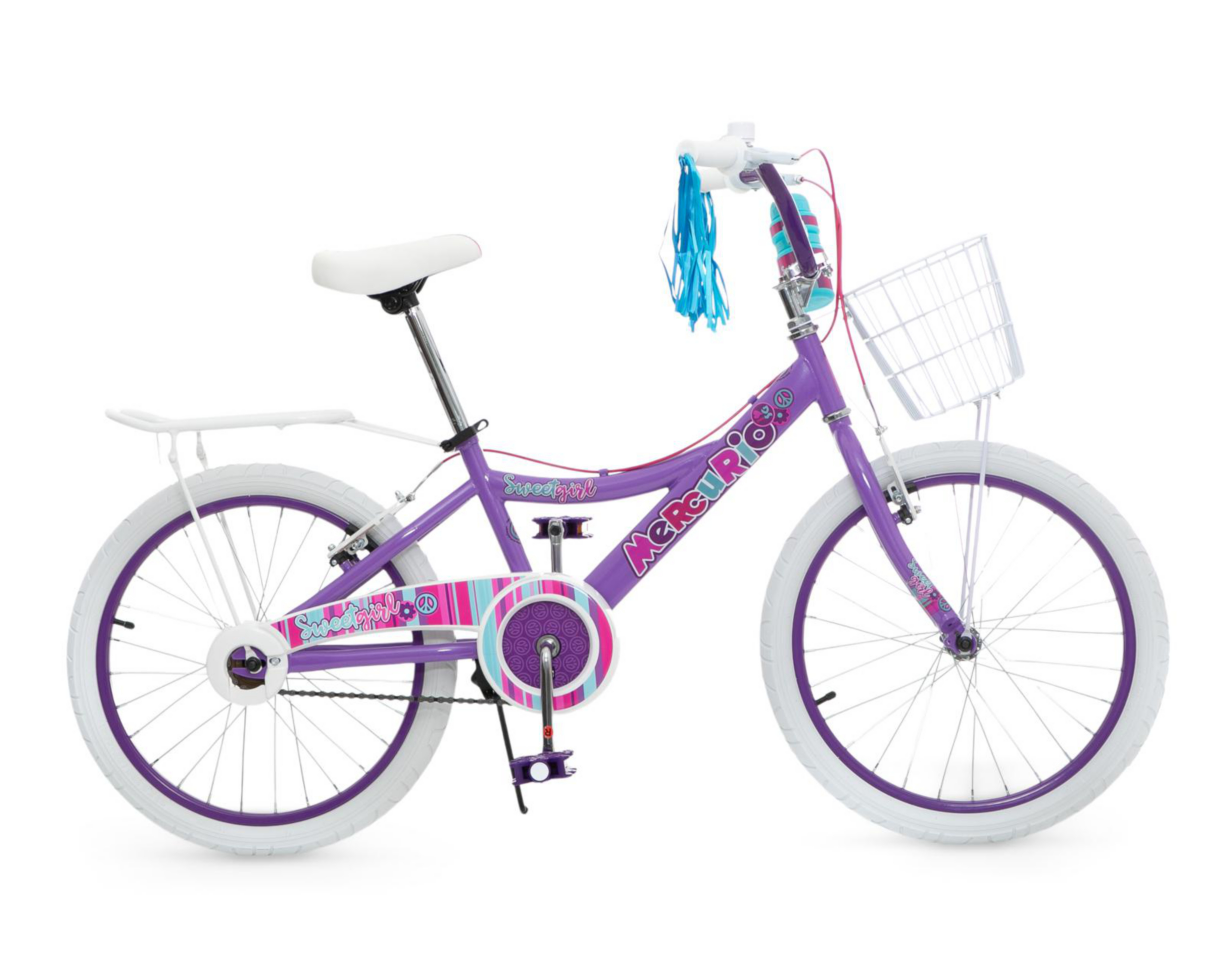 Foto 2 | Bicicleta Infantil Mercurio Sweetgirl Rodada 20 Lila