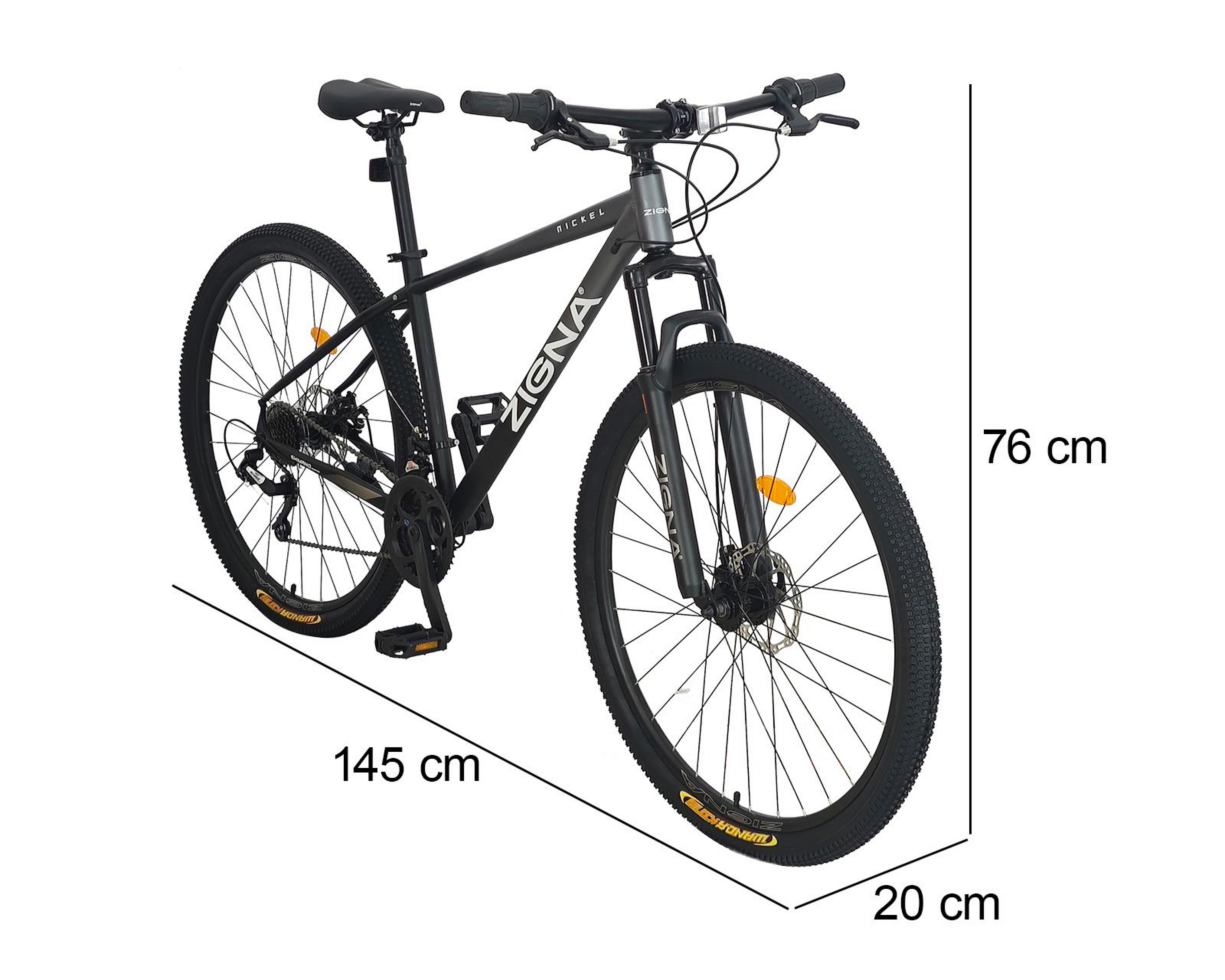 Foto 8 | Bicicleta de Montaña Zigna Nickel 29 Pulgadas Negra