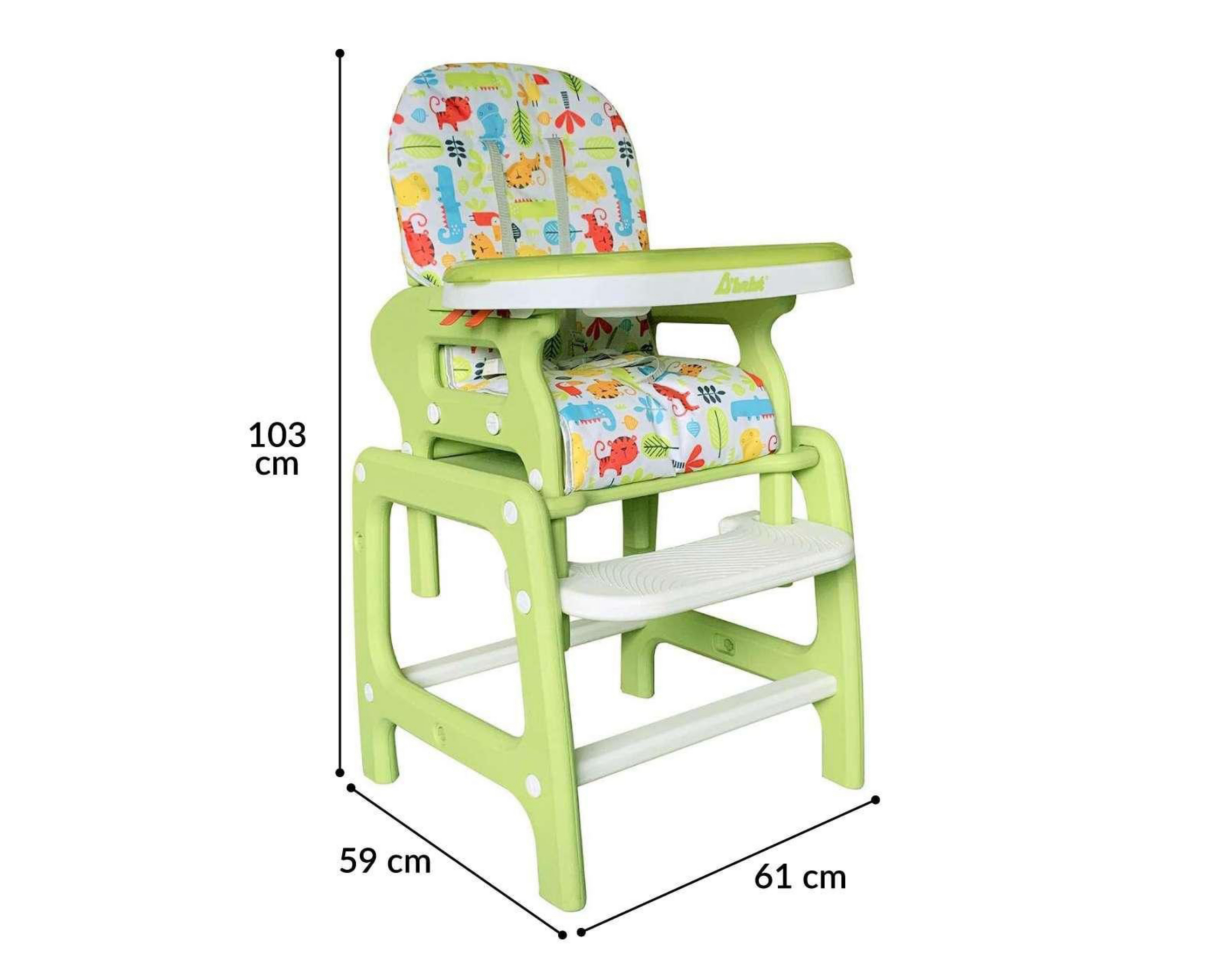 Foto 7 | Silla Alta D Bebé Eat & Play Verde